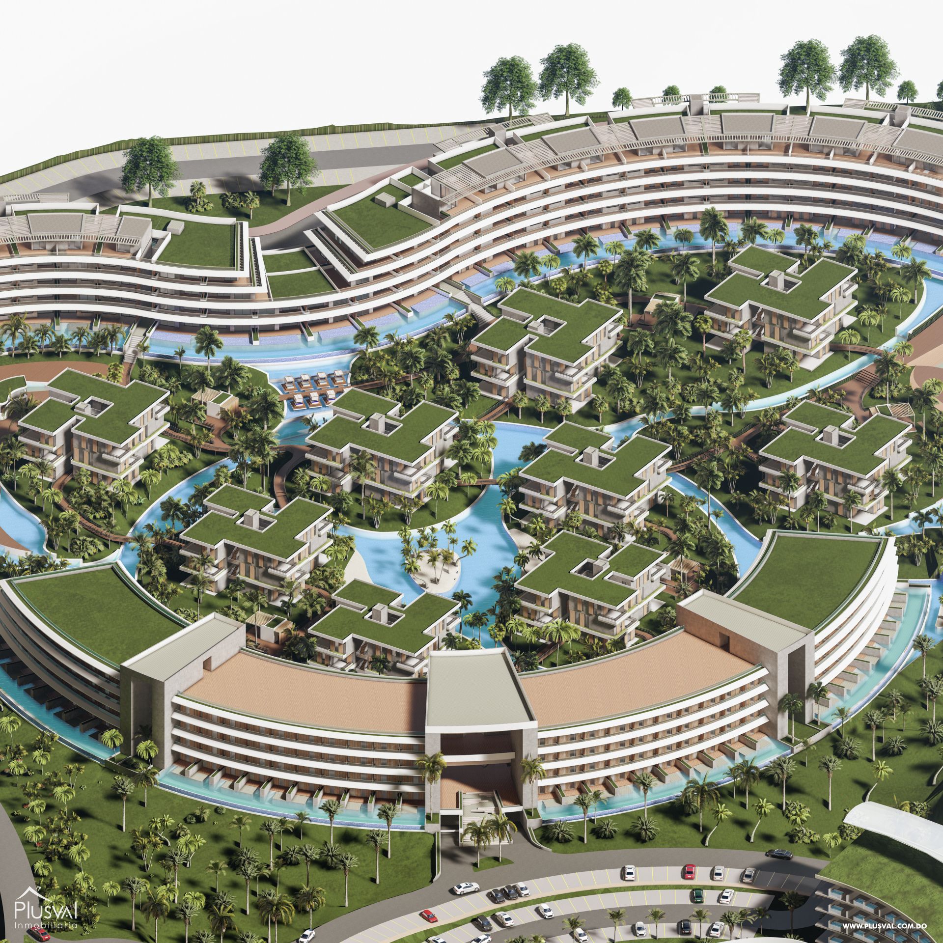 Apartamento en venta en Bavaro, en complejo con diseño unico. 240049