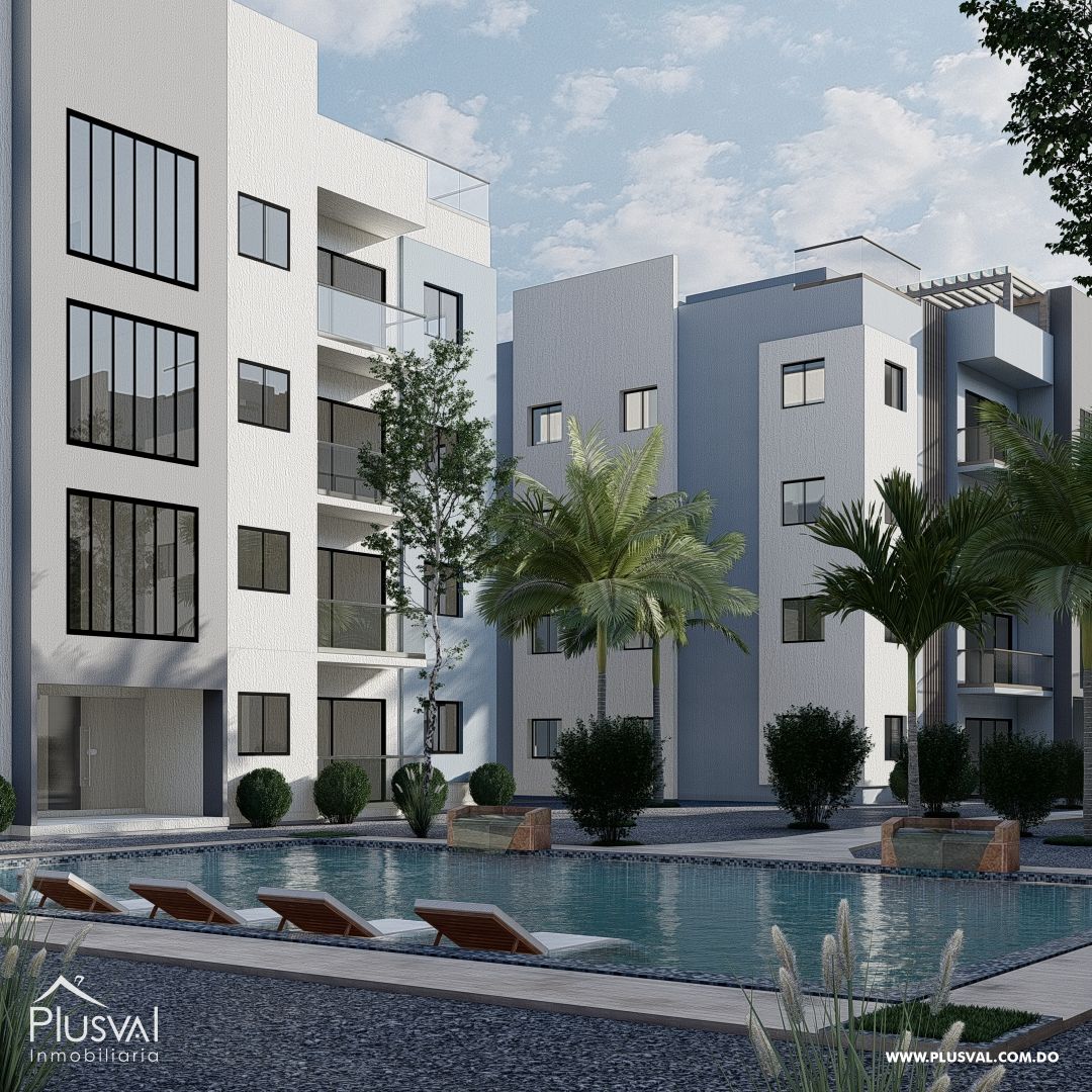Apartamentos de 3 habitación con Acceso directo desde la autovía en Punta Cana 376675