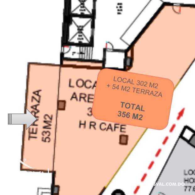 Local con Terraza primer nivel en alquiler en Naco 408586