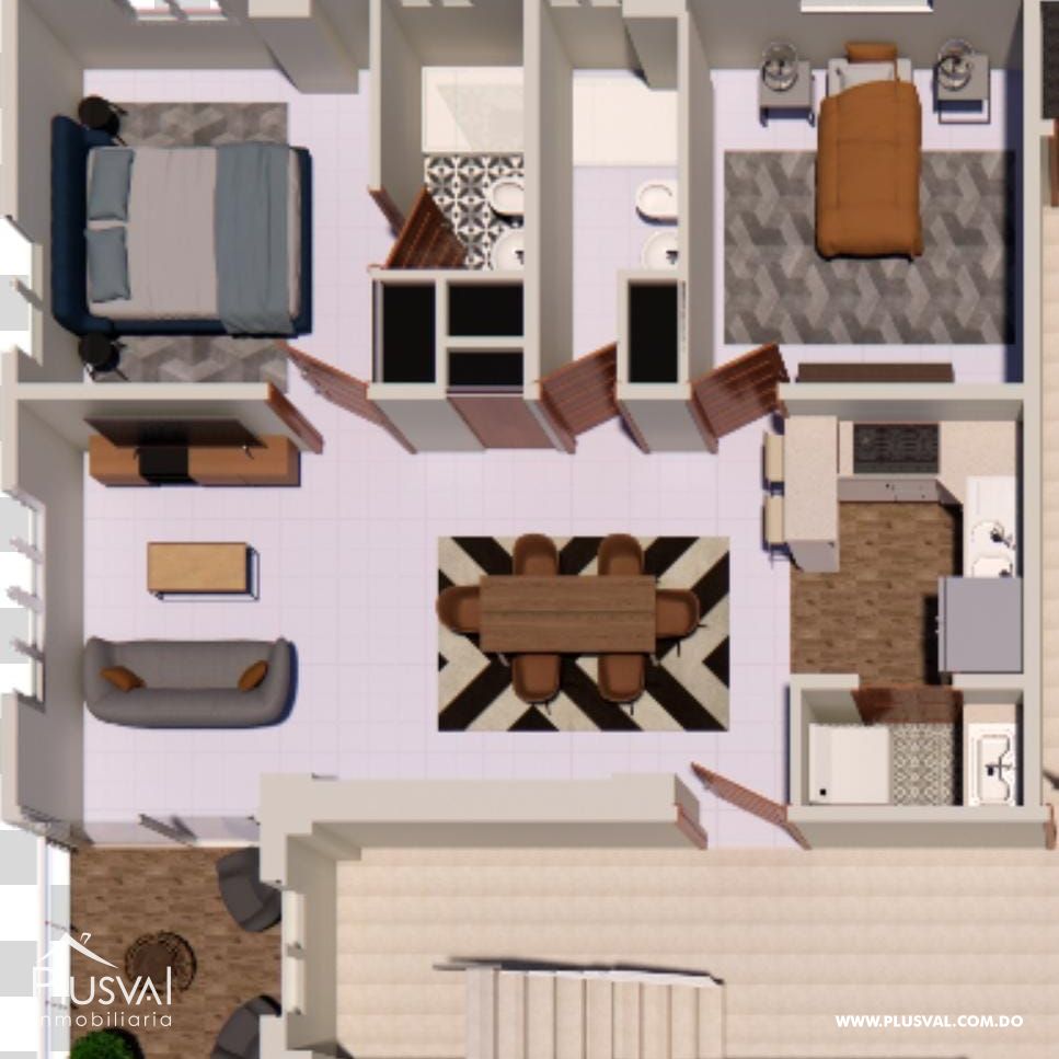 Apartamento en venta en Juan Dolio,  a 5 minutos de la playa.  Nuevo para estrenar. 437602