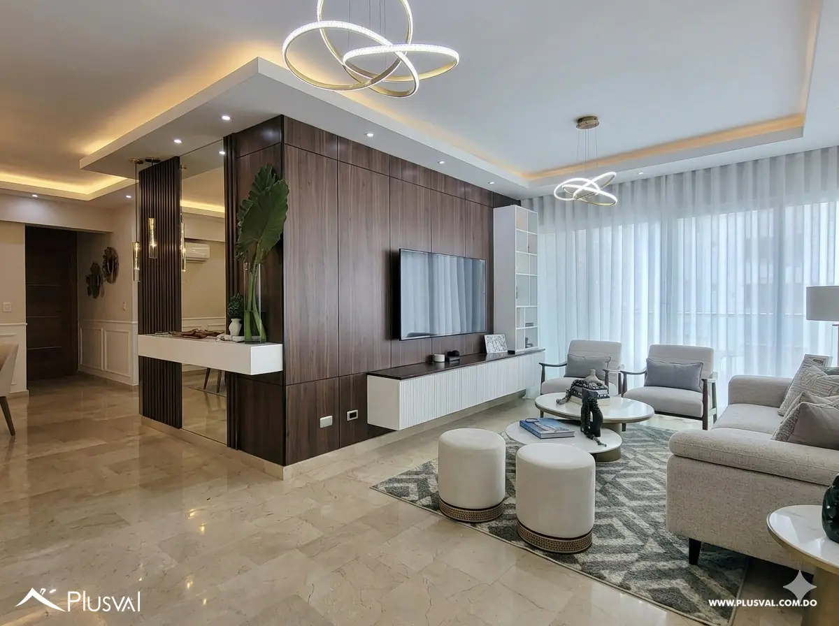 Apartamento en Alquiler en Naco 3 Habitaciones Cerca del Parque La Arboleda 503327