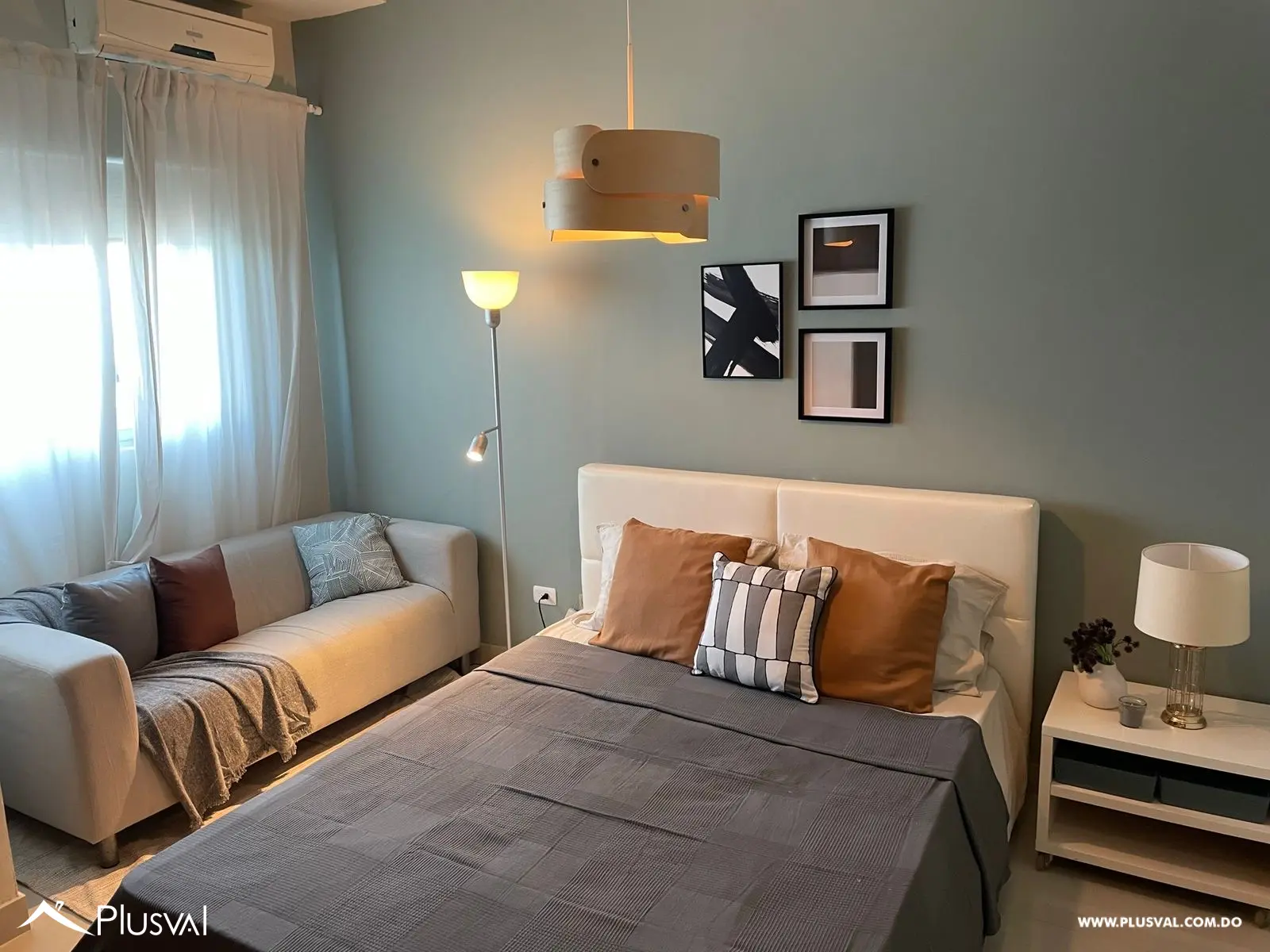 Apartamento amueblado en Alquiler, de 1 habitación en Evaristo Morales. 489409