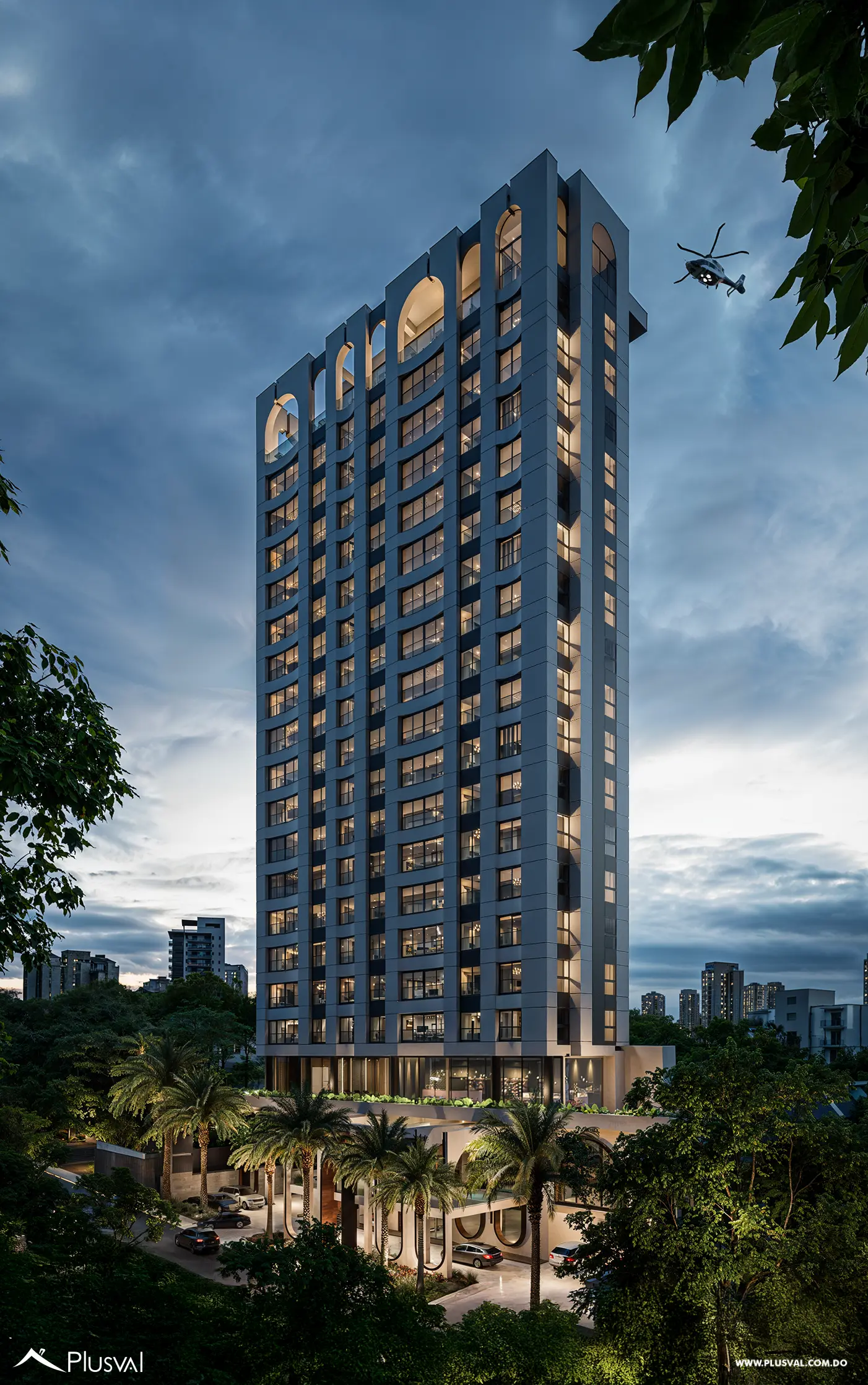Primera Torre de 22 niveles de uso mixto Tipo condo hotel con Helipuerto en Santiago 463814