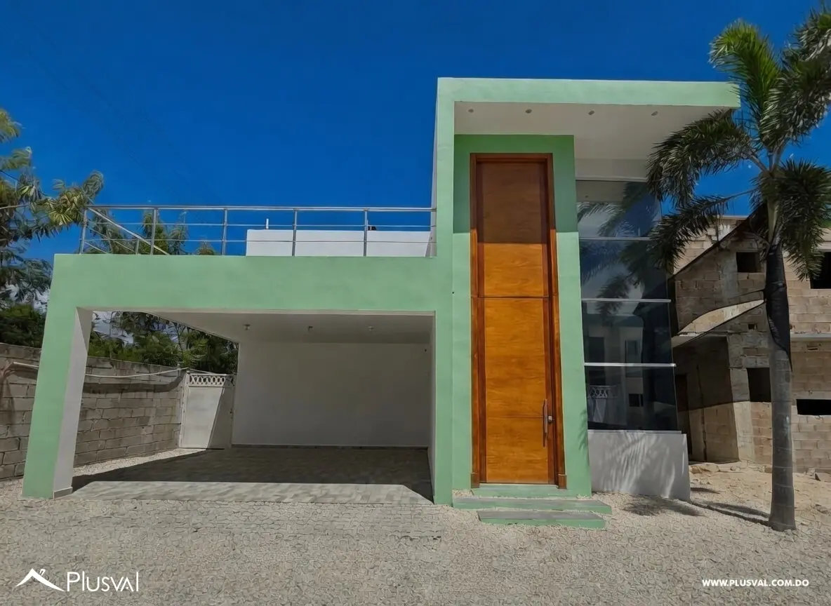 Villa en residencial privado en La Caleta con terraza 491494