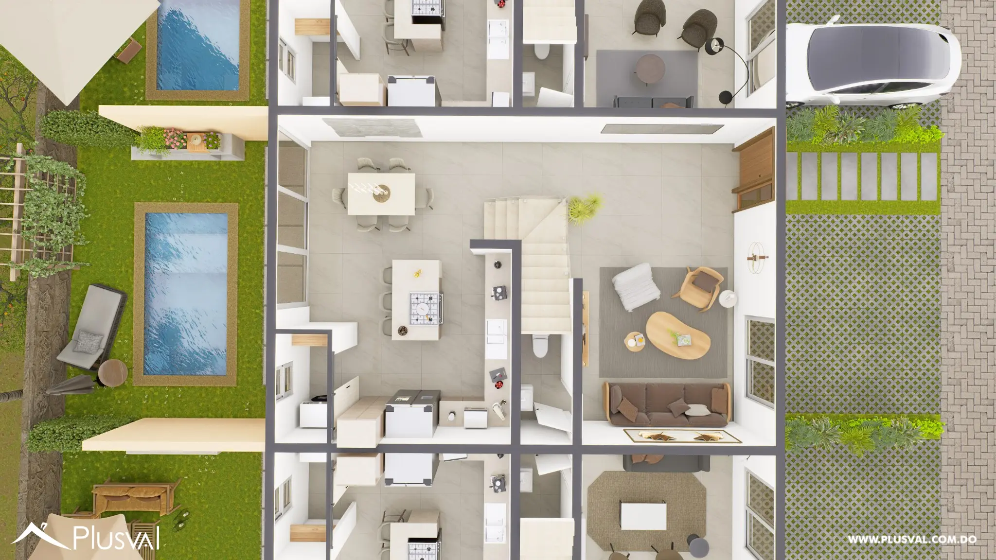 SUNSOL Townhouse de 3 Habitaciones en Vista Cana | Piscina Privada y Estilo de Vida Exclusivo 525320