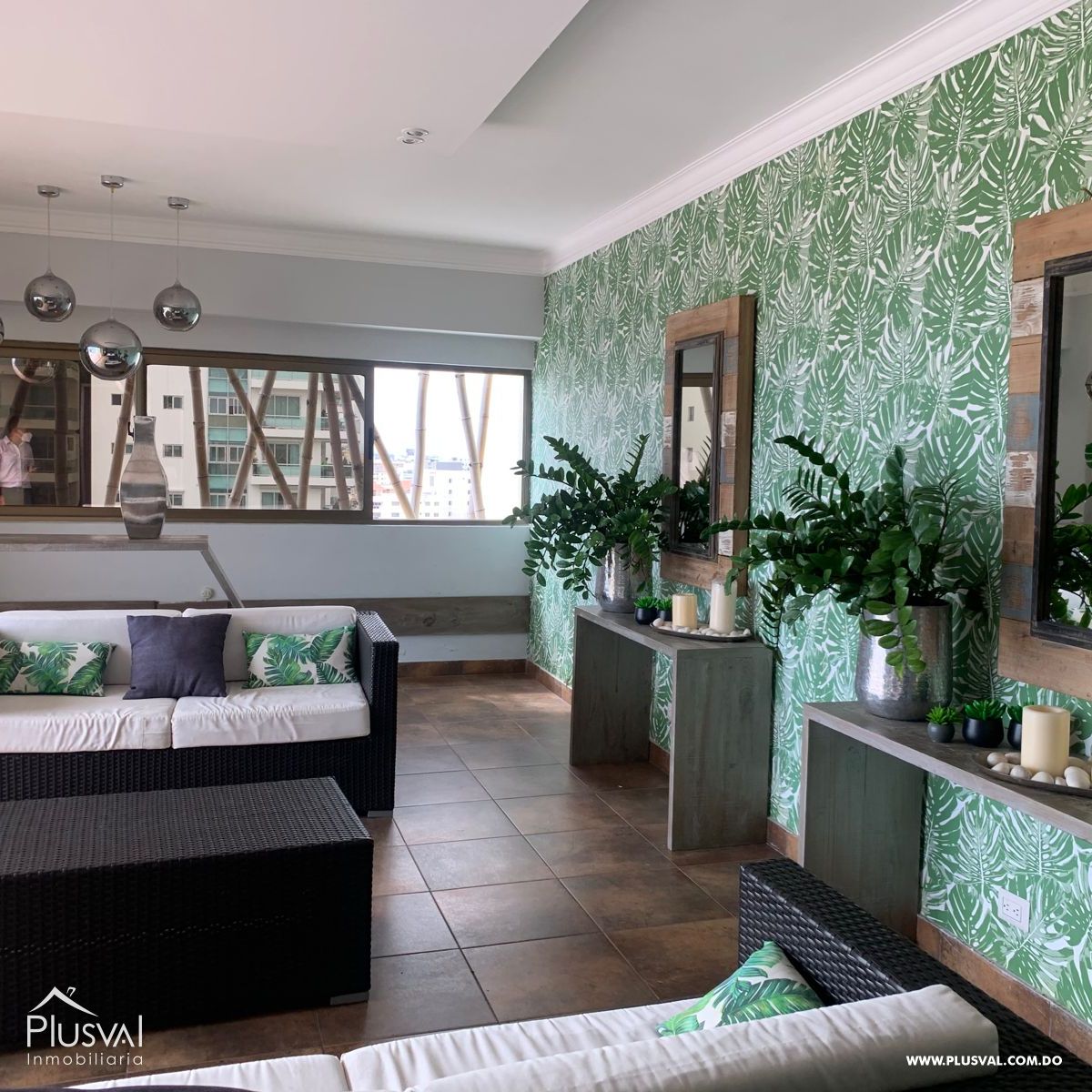 Apartamento amueblado de 1 habitación en Piantini, alquiler 194977
