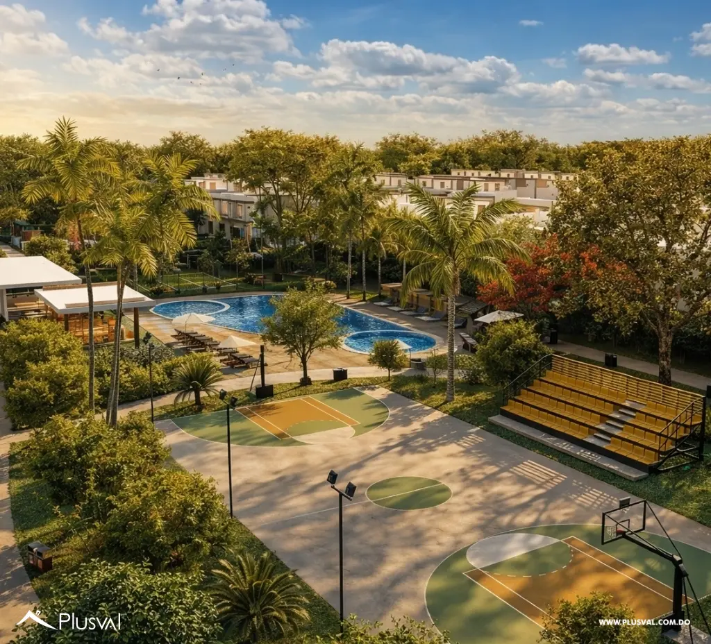 Vive en Paseo de Punta Cana | Casa de 2 Habitaciones con Patio y Terraza 511929