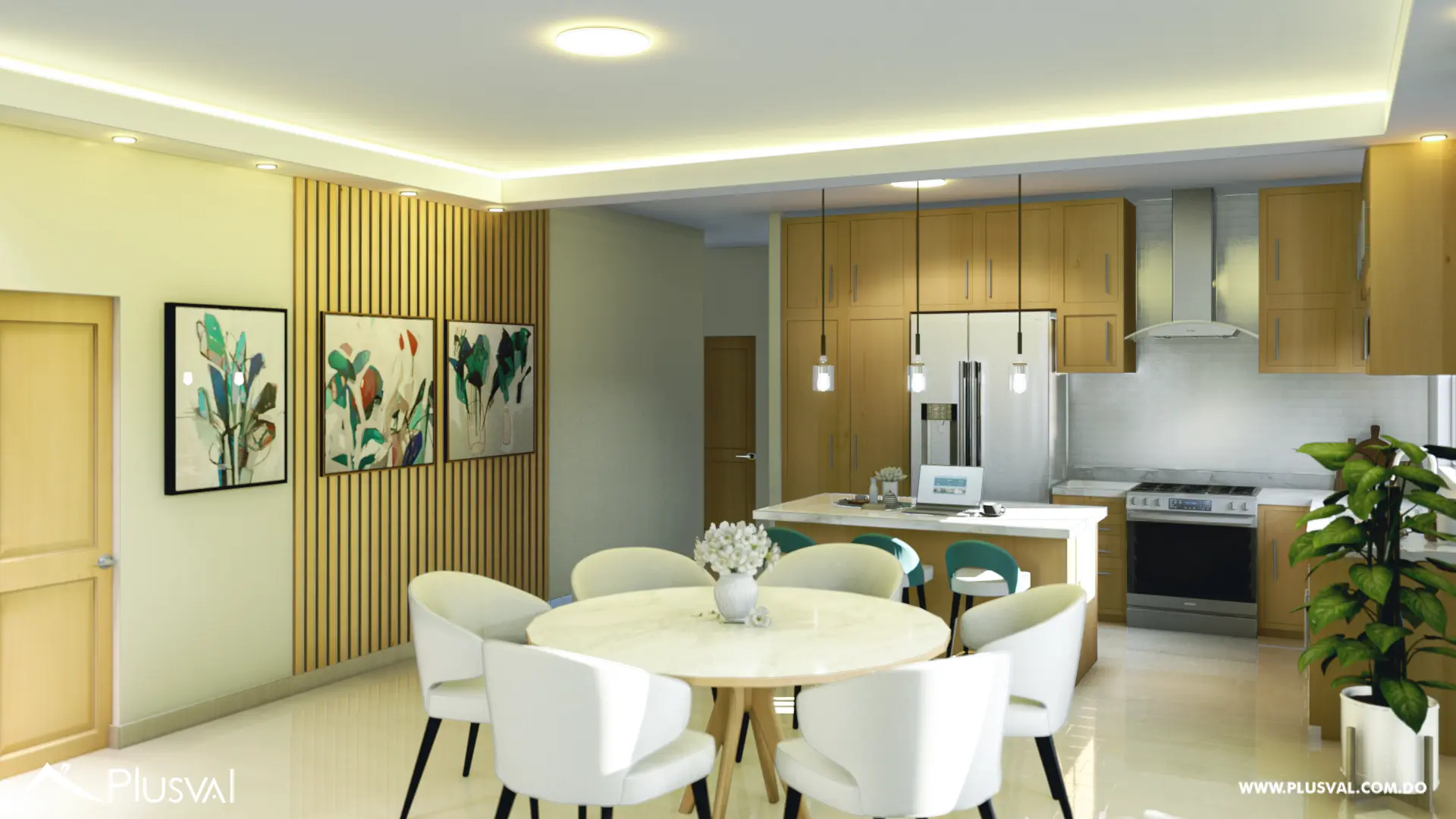 Apartamentos de 3 Habitaciones en Residencial de 3 Niveles en La Vega 521821