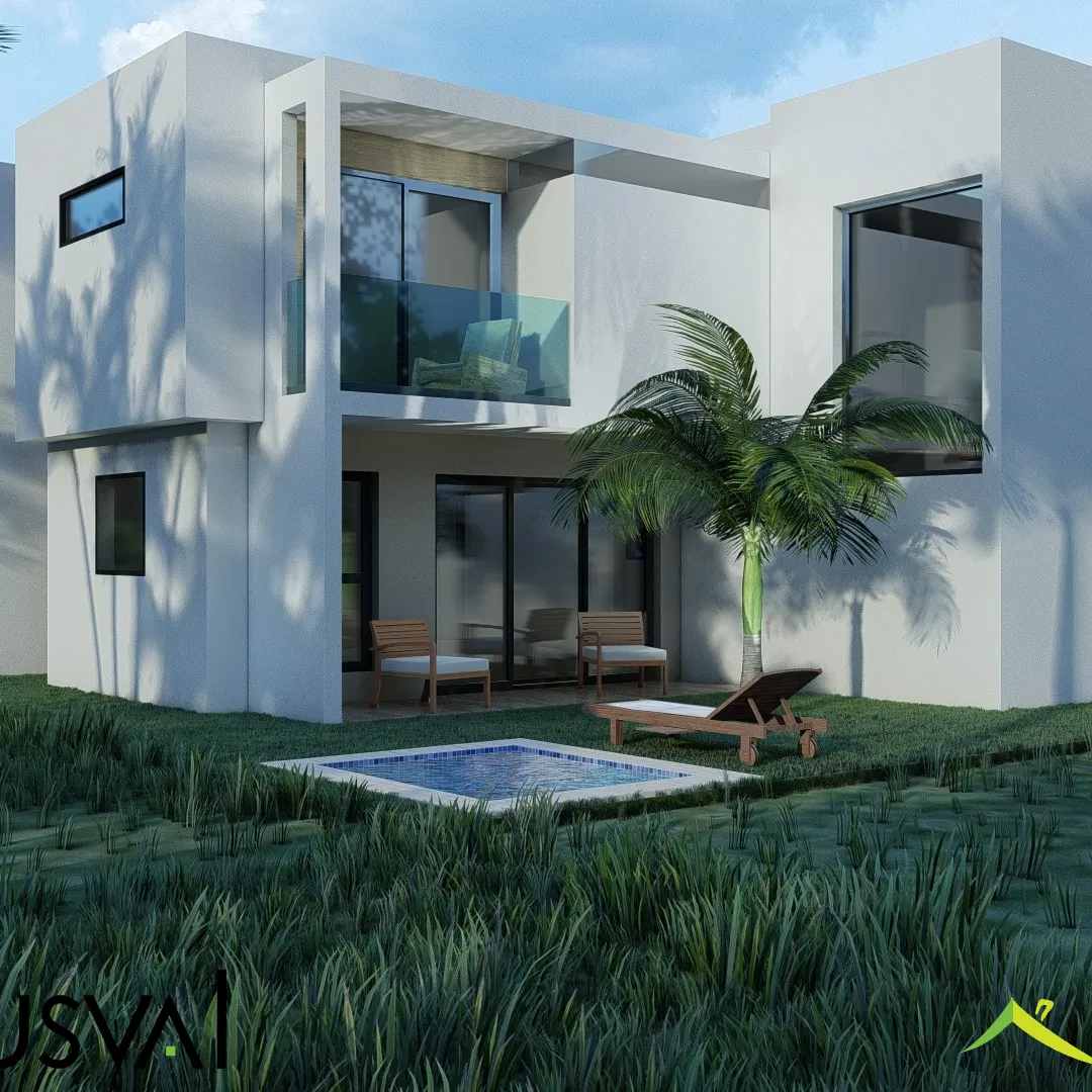 Proyecto de villas de dos niveles en  Bávaro Punta Cana 393188