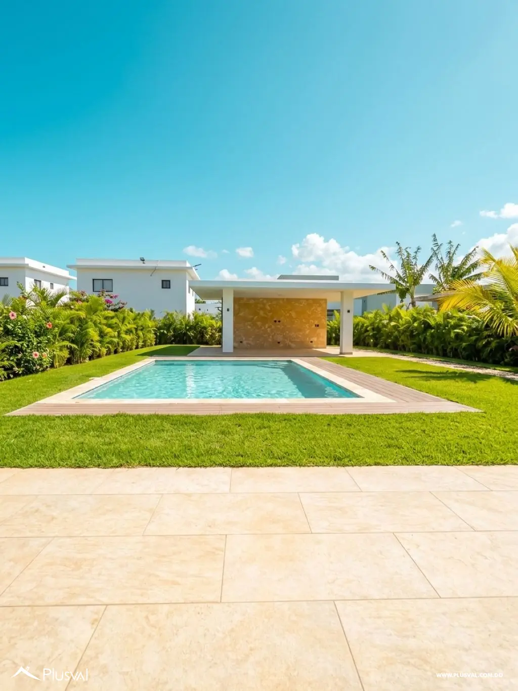 Villa moderna con Piscina Privada , terraza techada y jardín tropical 522002