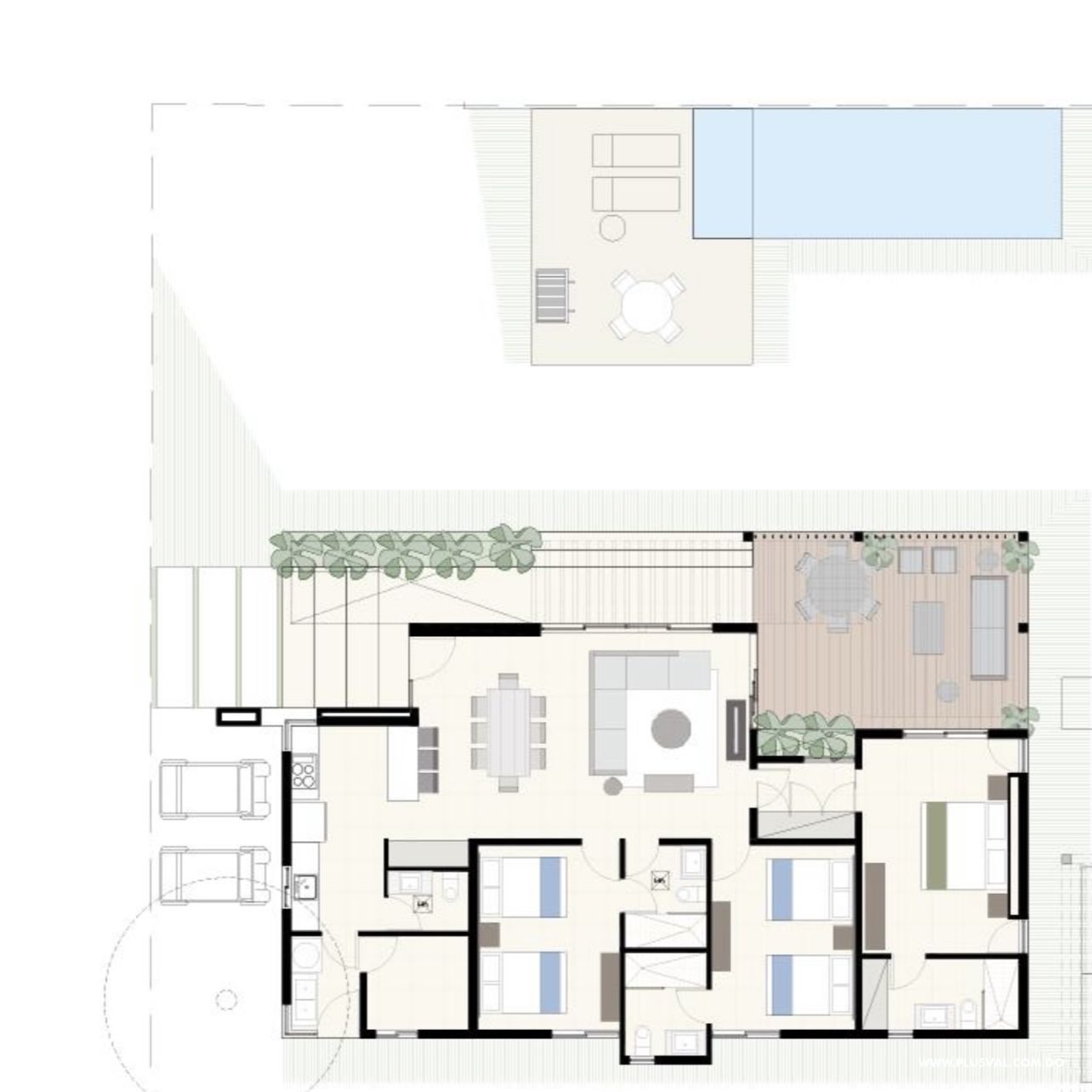 Villas en Coson en venta planos. 272071