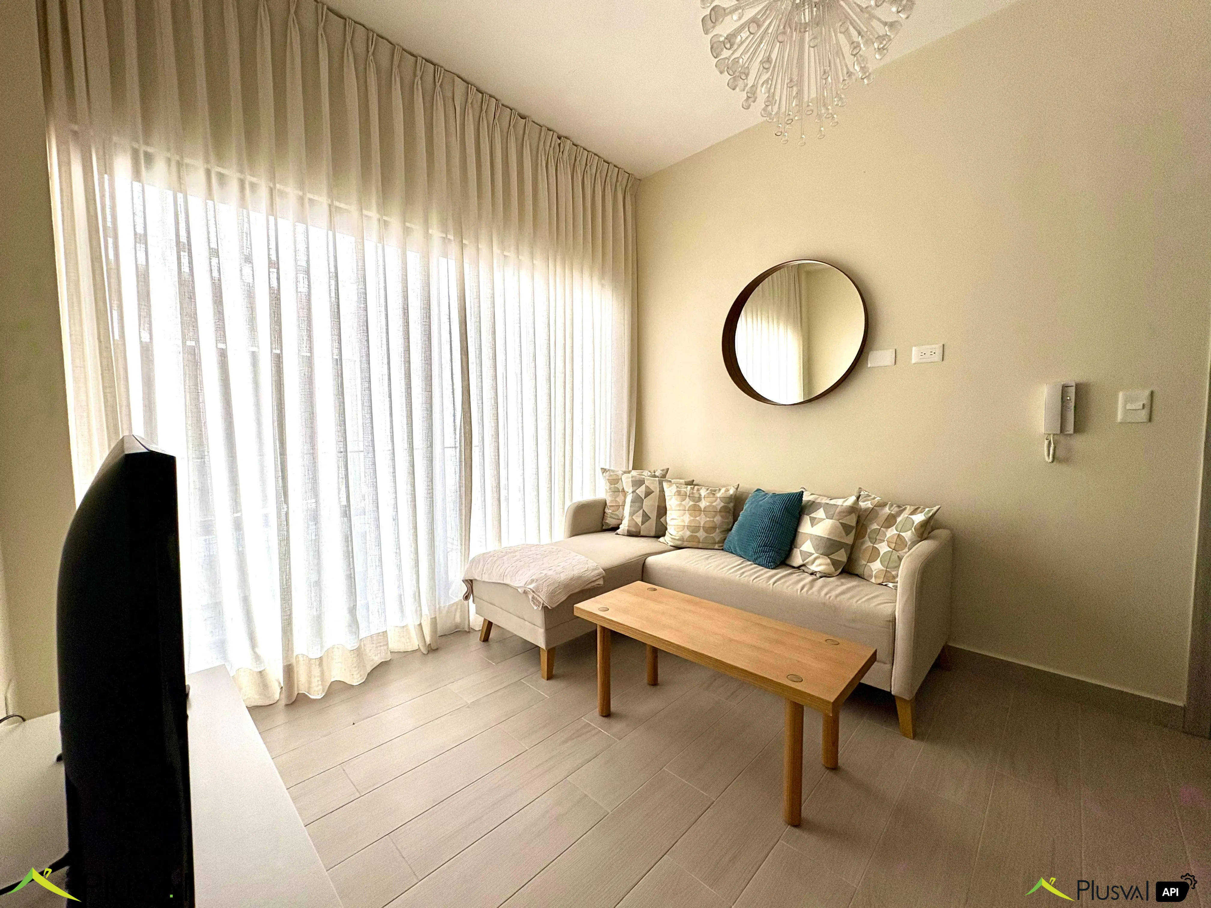 Apartamento amueblado de 1 habitación en Alquiler en Panorama Lake, Vista Cana 448076