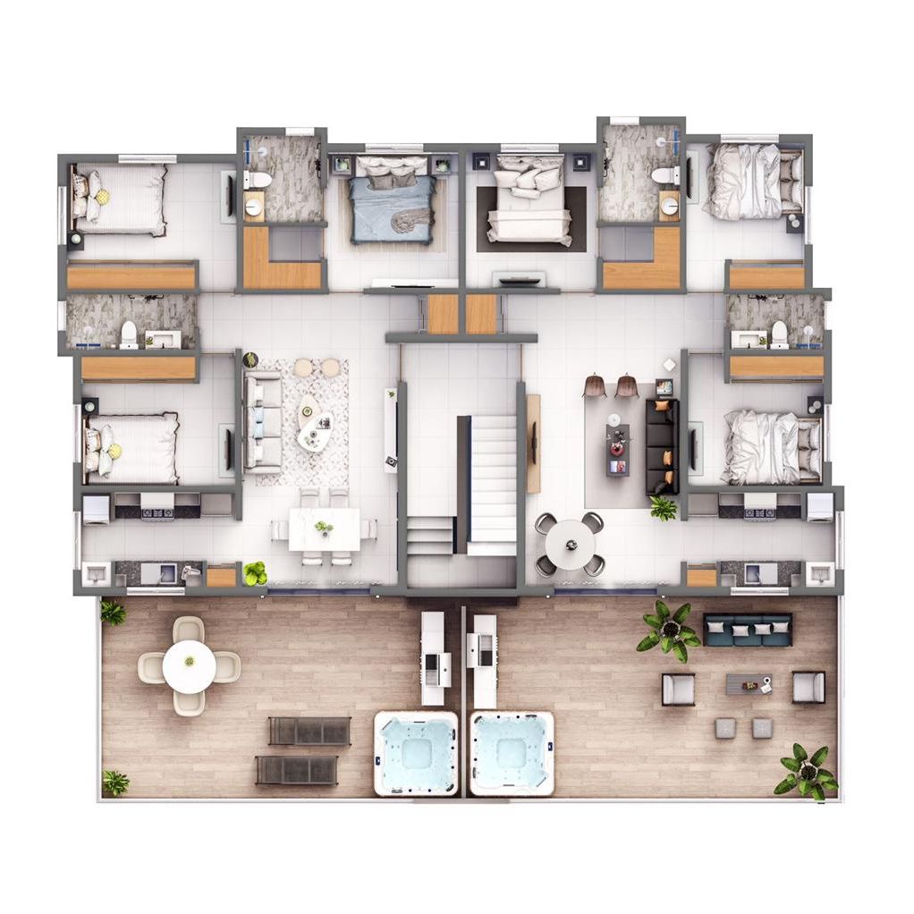 Apartamento con Terraza Y Jacuzzi 224637
