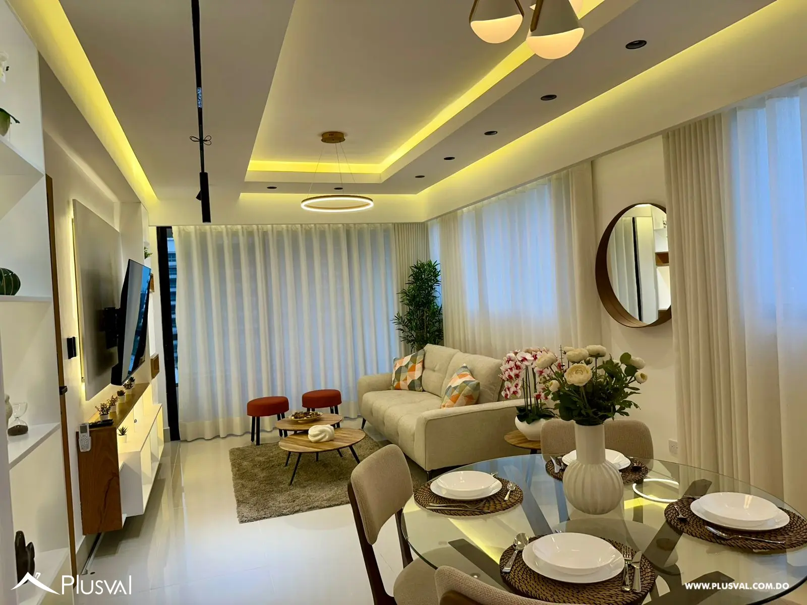 Moderno apartamento de 2 habitaciones en excelente ubicación totalmente amueblado. 453277