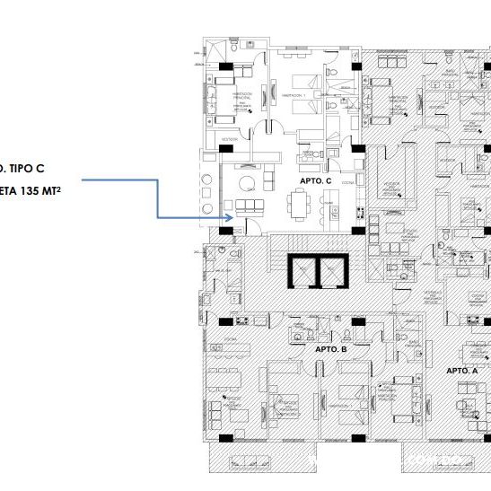 Apartamentos  en Venta, Cacicazgos 197144
