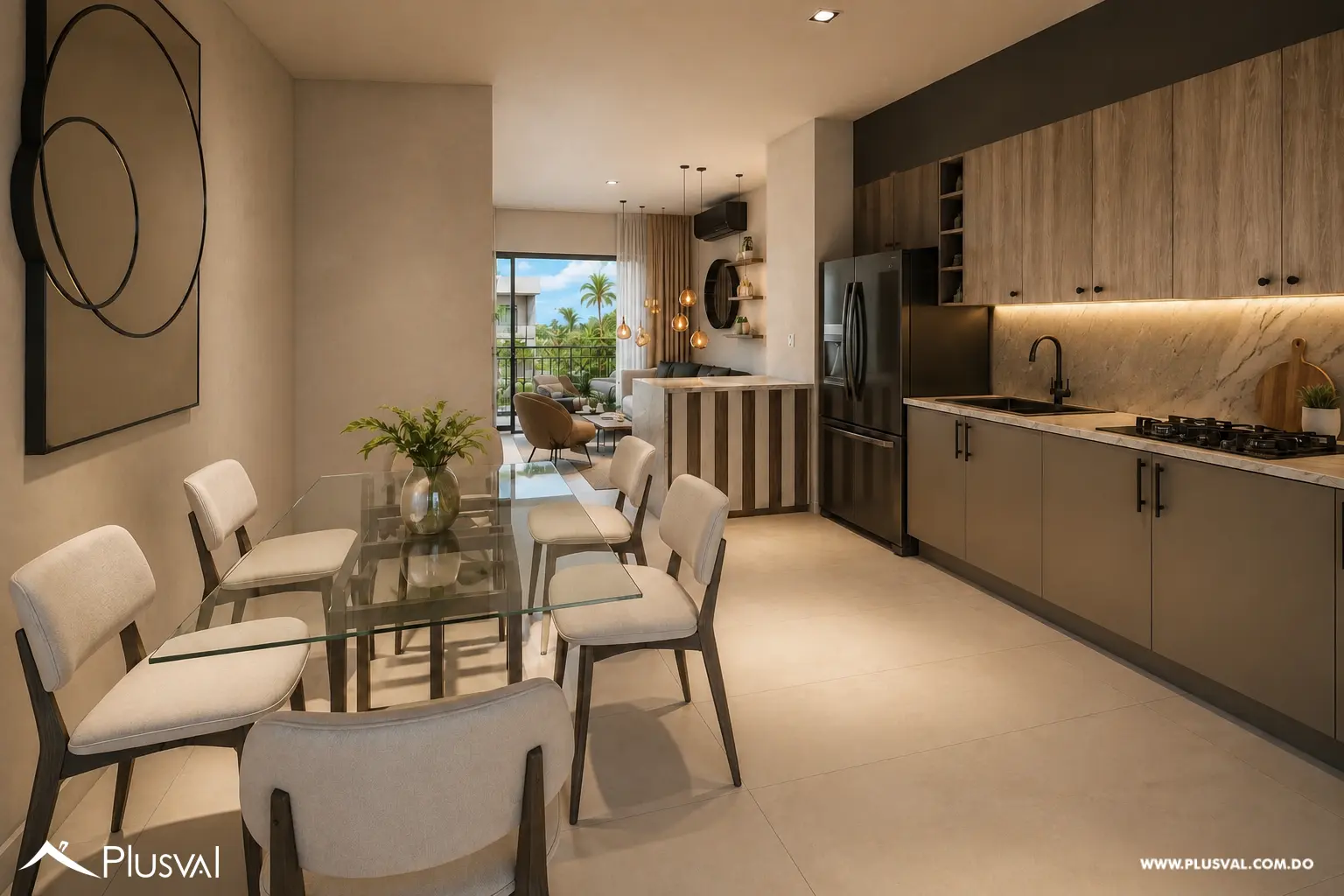 Apartamento de 1 Habitacion con Family Room y Terraza con Jacuzzi a minutos de Downtown PuntaCana.  Riviera Garden Deux 526653