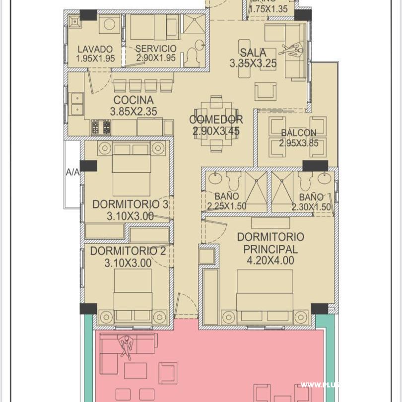 Residencial en Prado Oriental  (Apto 4F) 388656