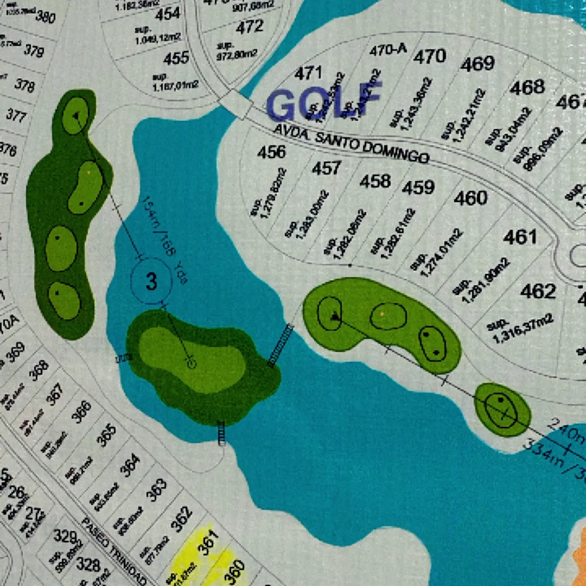 Lote Residencial de 902m2 - Frente al Lago y al Golf. 442620