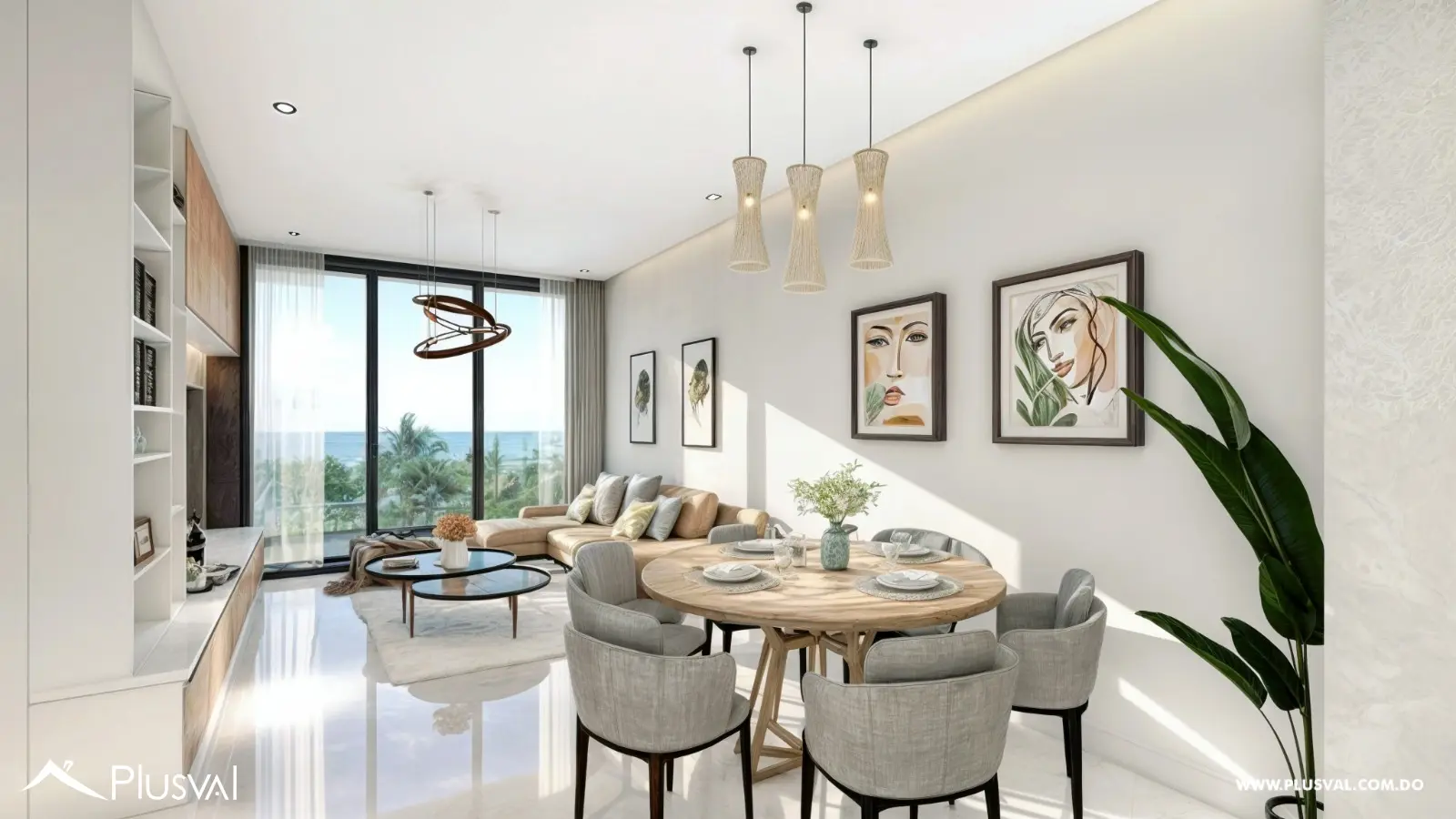 Torre de apartamentos de 1 y 2 habitaciones en ubicación estratégica en Juan Dolio. 501412