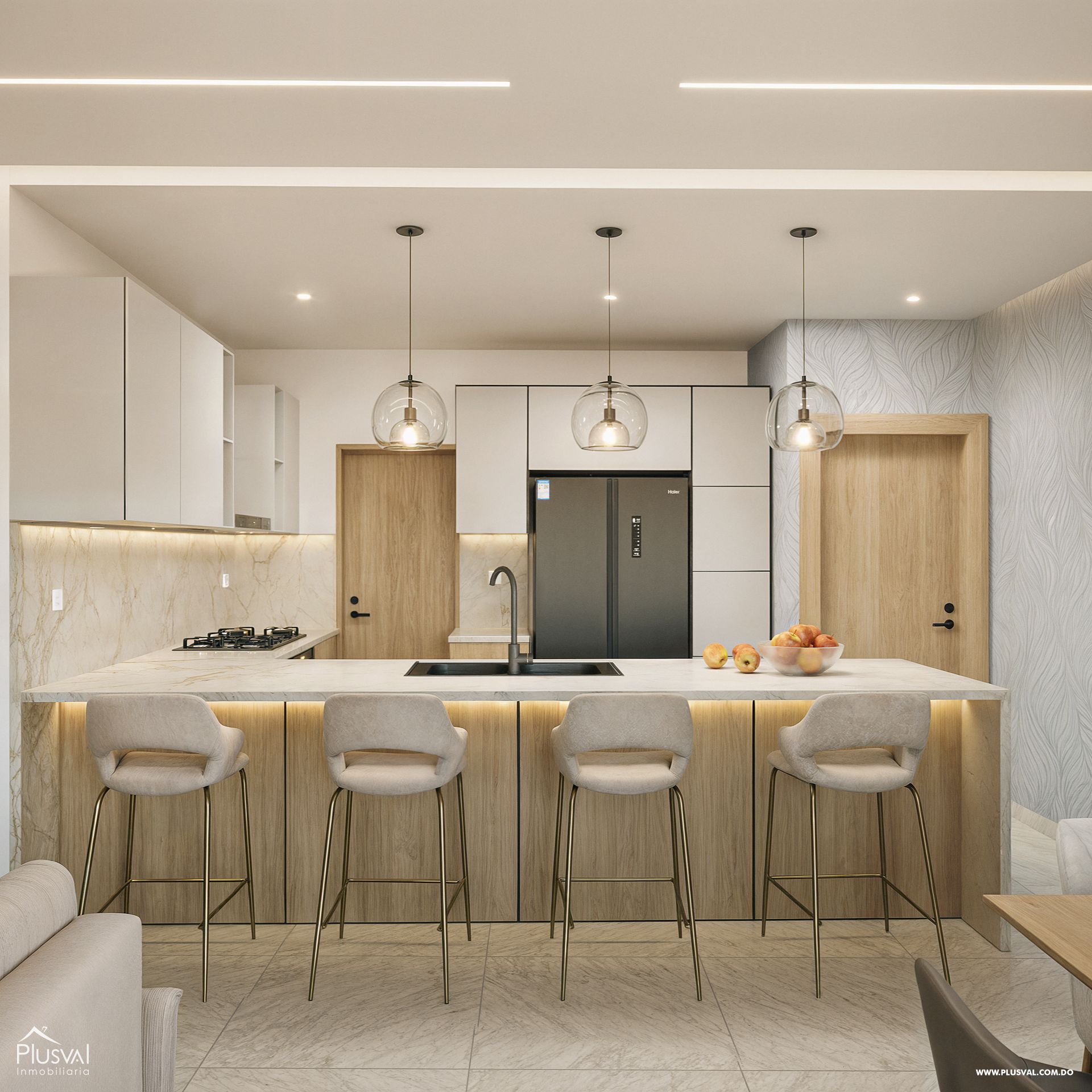 Apartamento de 3 habitaciones en Evaristo Morales 380493