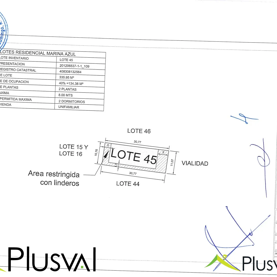 Venta de 2 lotes en conjunto para construccion de villas Duplex en playa Nueva Romana - Residencial Marina Azul 442336
