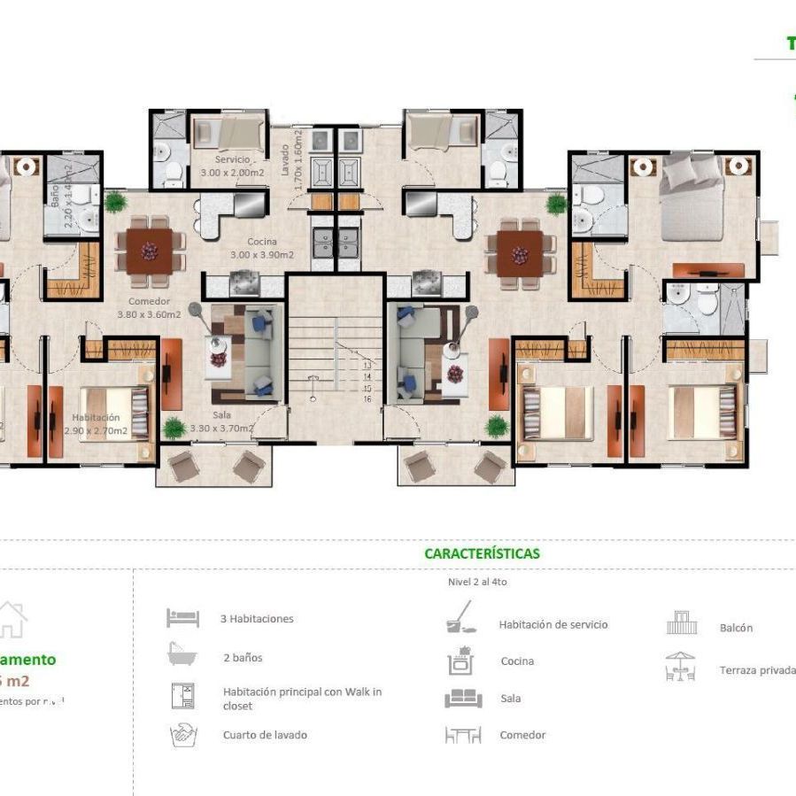 Apartamentos en la Jacobo Majluta con excelente área social 173627