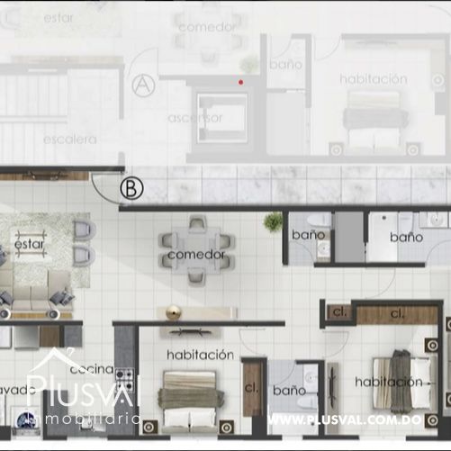 Proyecto de apartamentos de 3 habitaciones en Bella Vista 313267