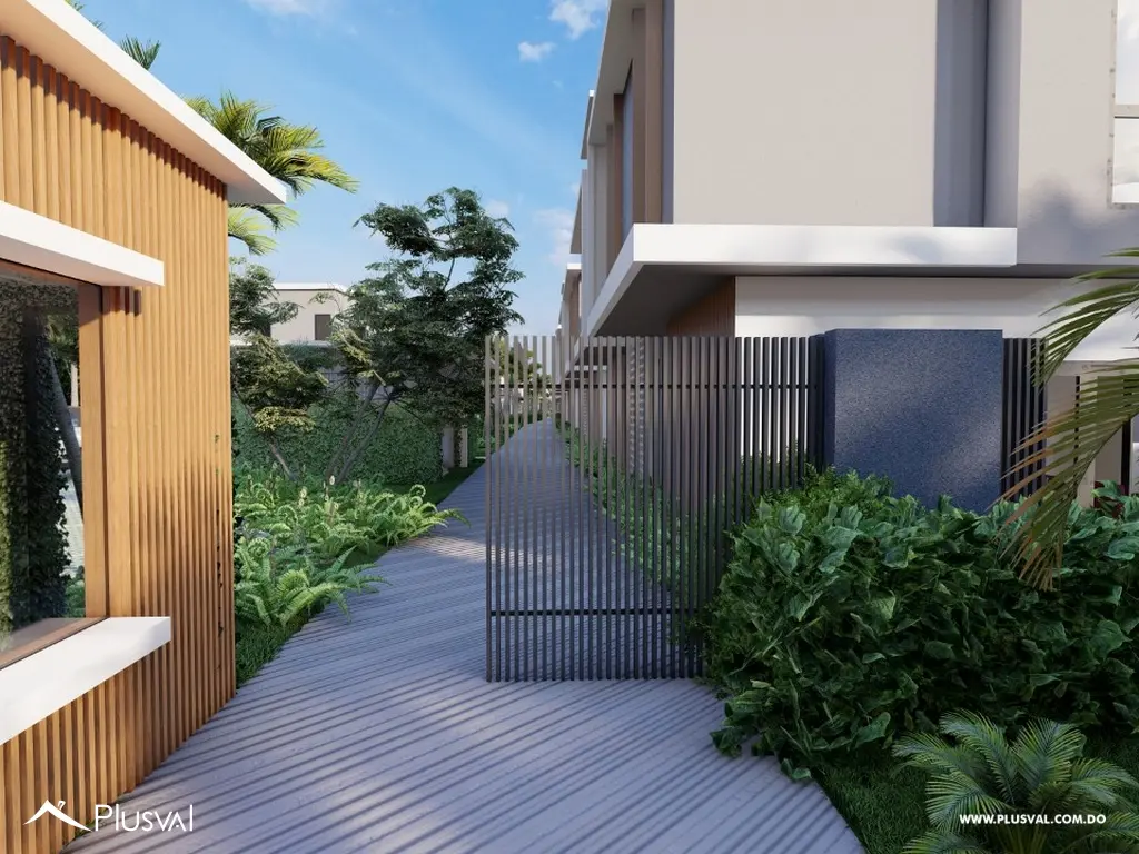 Casa tipo Townhouse de 2 Habitaciones con Patio en Residencial Bávaro PuntaCana 526213