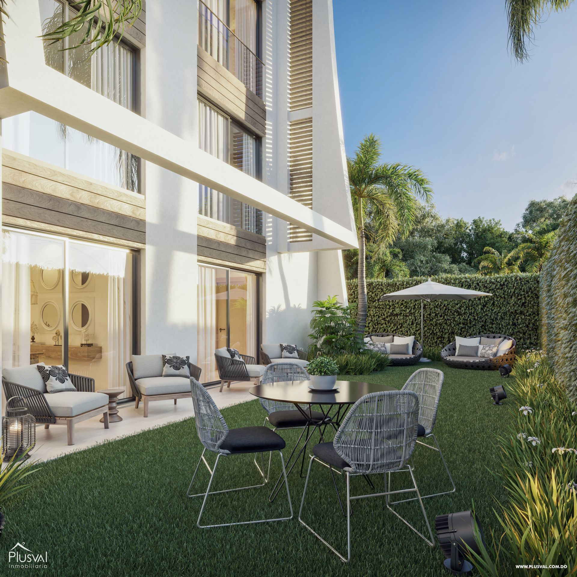 Amplio apartamento en Vista Cana con patio 264042