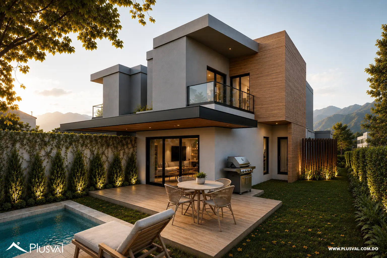 Casas Modernas de Dos Niveles con Área Comercial y Picuzzi 521856