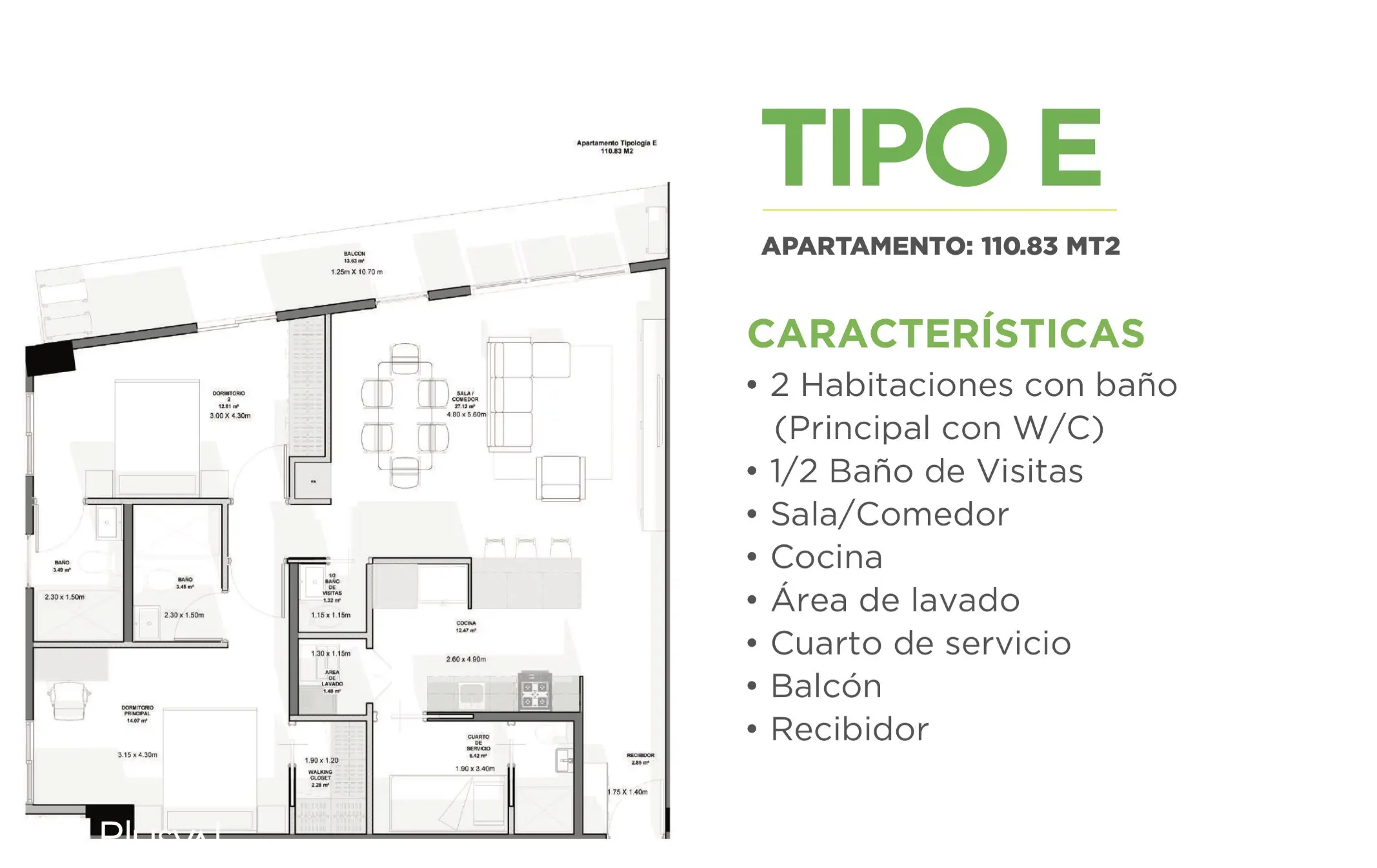 Apartamento nuevo en venta de 2 habitaciones y 2 parqueos en Arroyo Hondo Viejo – Proyecto moderno con acabados de lujo 465779
