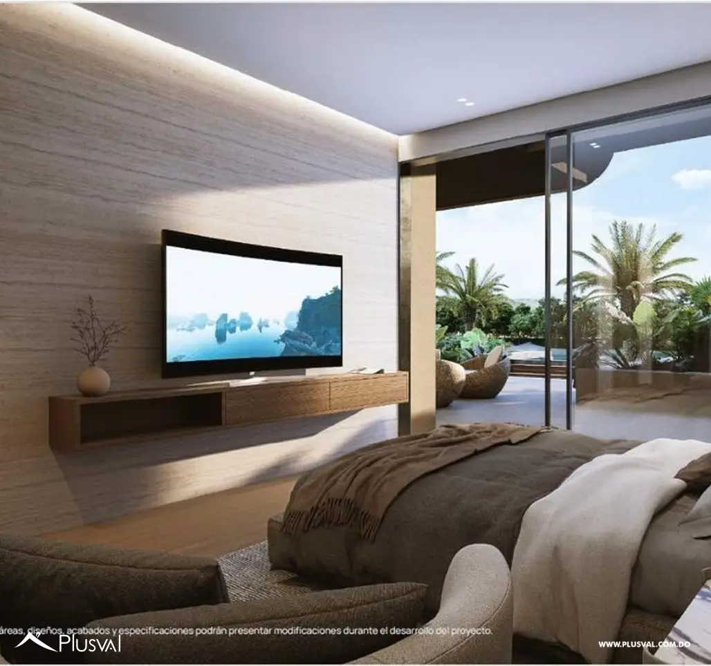 Elegante Apartamento de 2H + Servicio en Cap Cana con Vista al Lago. Moari by Hermida 531511
