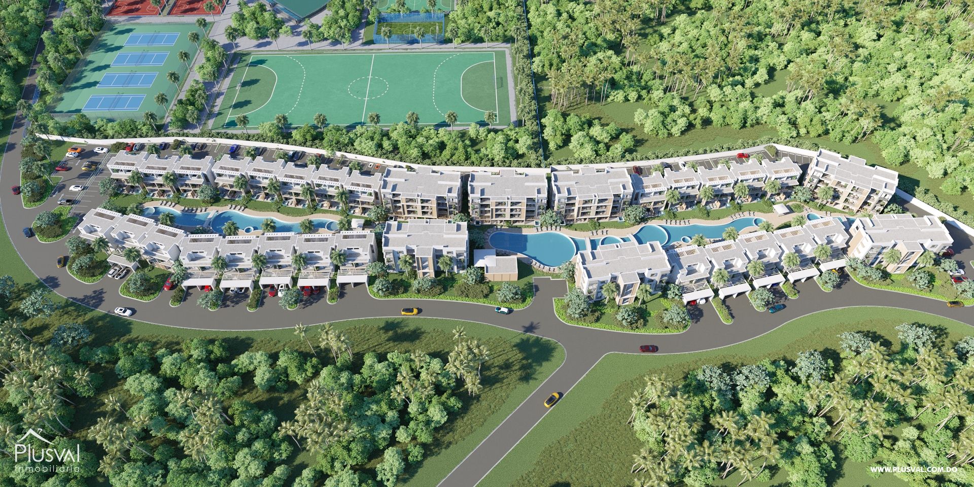 TownHouse y Apartamentos en Bávaro con vista a la piscina 185520