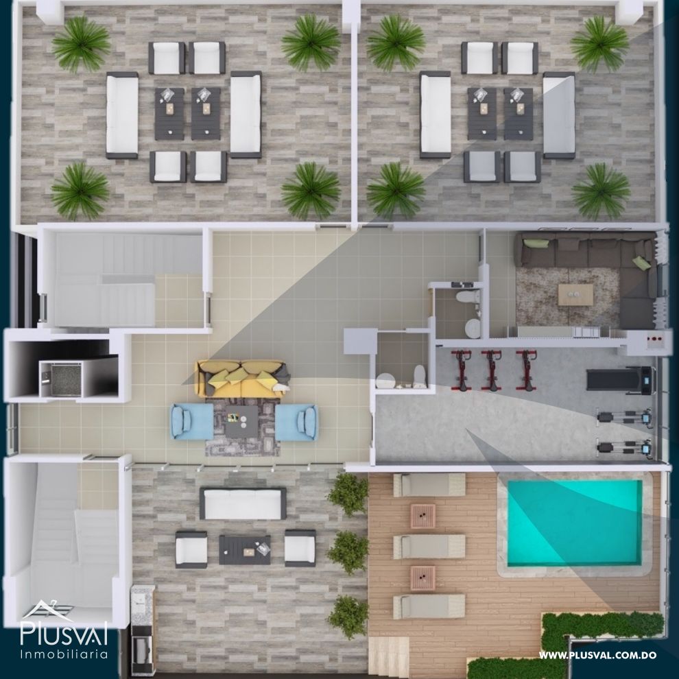 Moderno proyecto de apartamentos de 1 y 2 habitaciones en El Renacimiento 223490