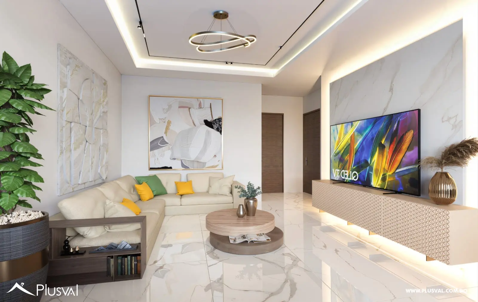 Apartamentos en Plano en Gurabo, Santiago 518415