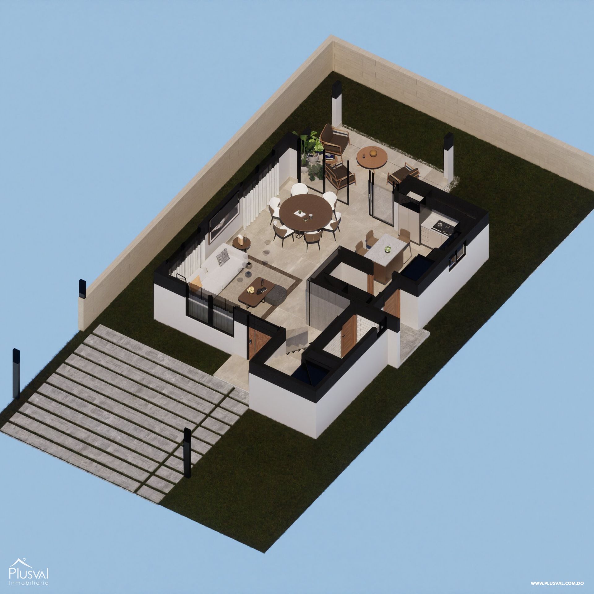Casas en planos de venta en residencial cerrado y con piscina 390026