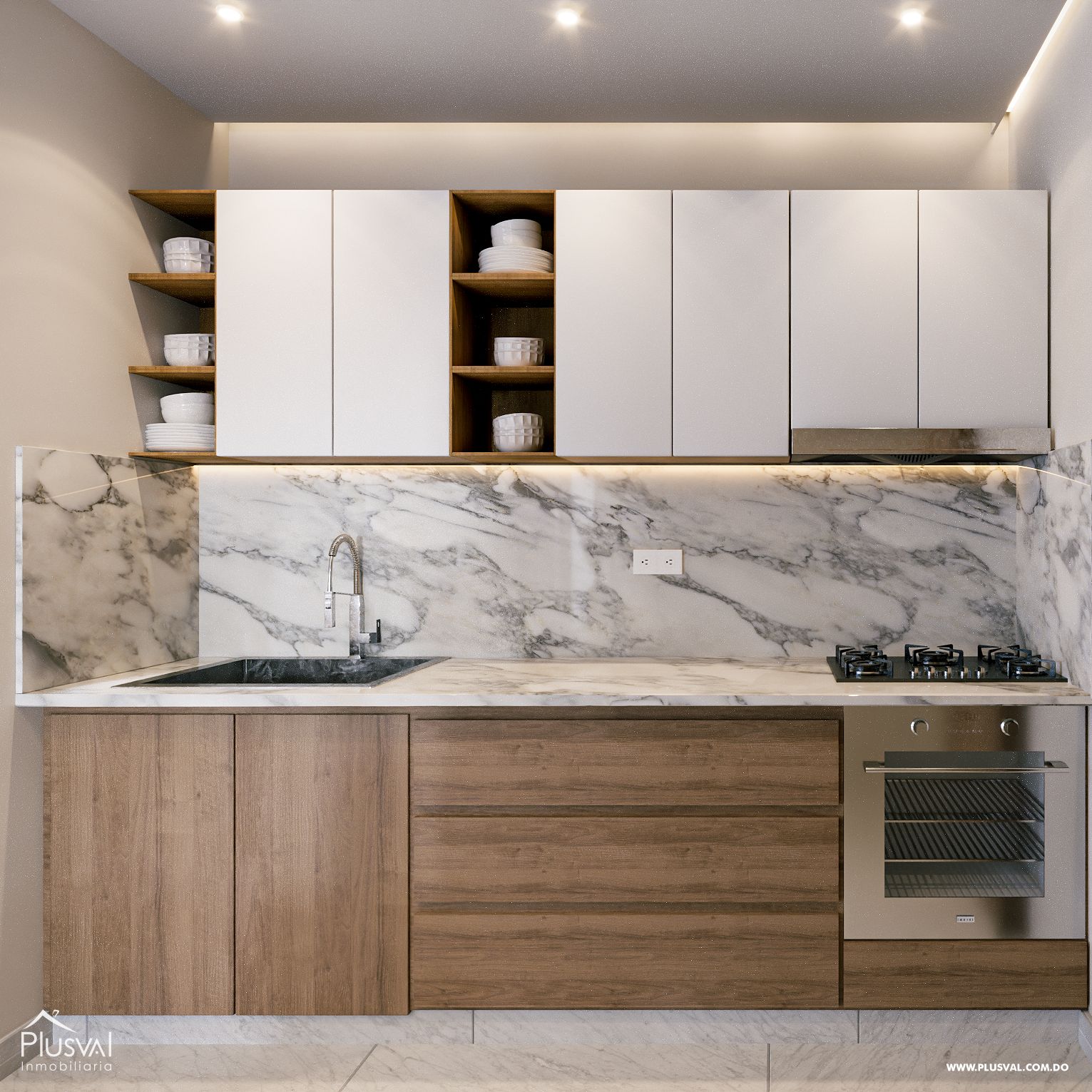 Proyecto de Apartamentos cerrado con área infantil, piscina y gimnasio 401247