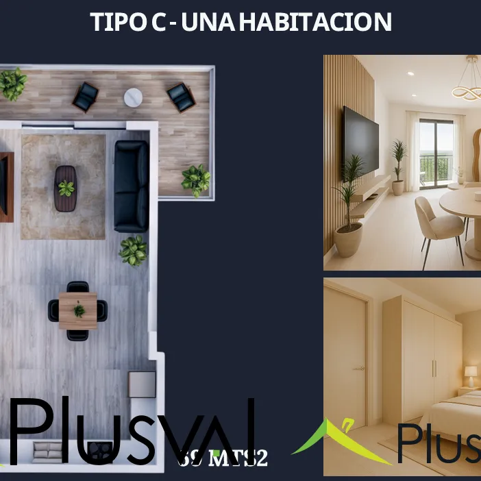 Apartamentos de 1 y 2 habitaciones con vista al campo de golf en La Romana 443530