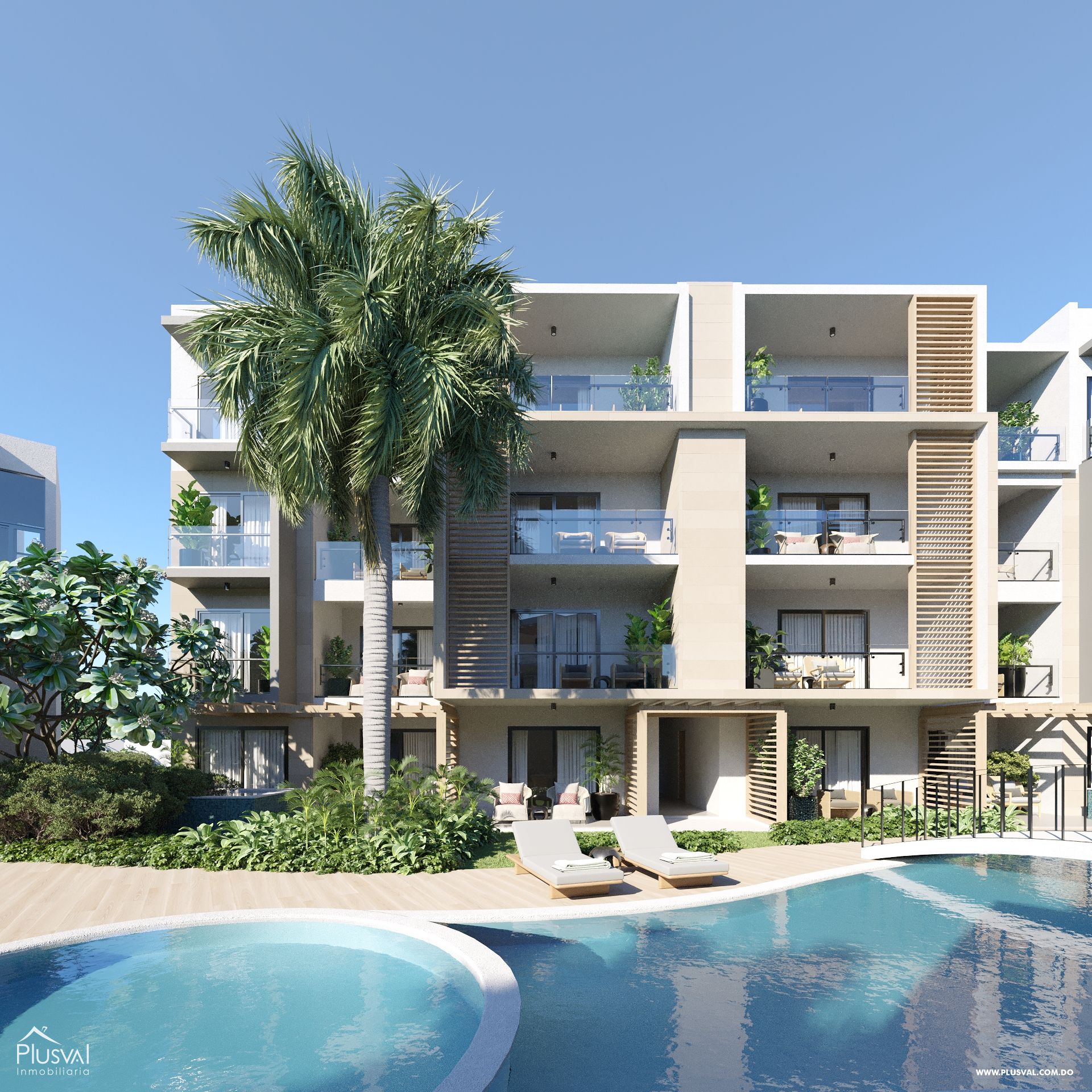 TownHouse y Apartamentos en Bávaro con vista a la piscina 185519