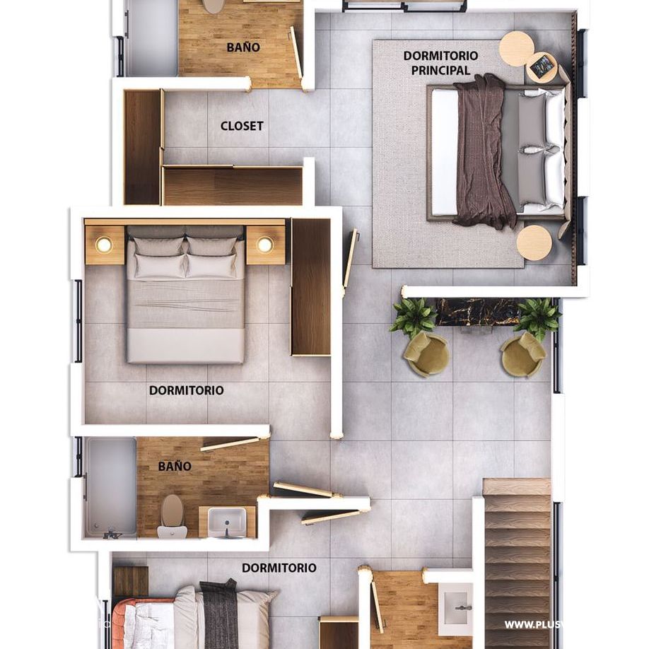 Casas de dos niveles en Punta Cana 216629