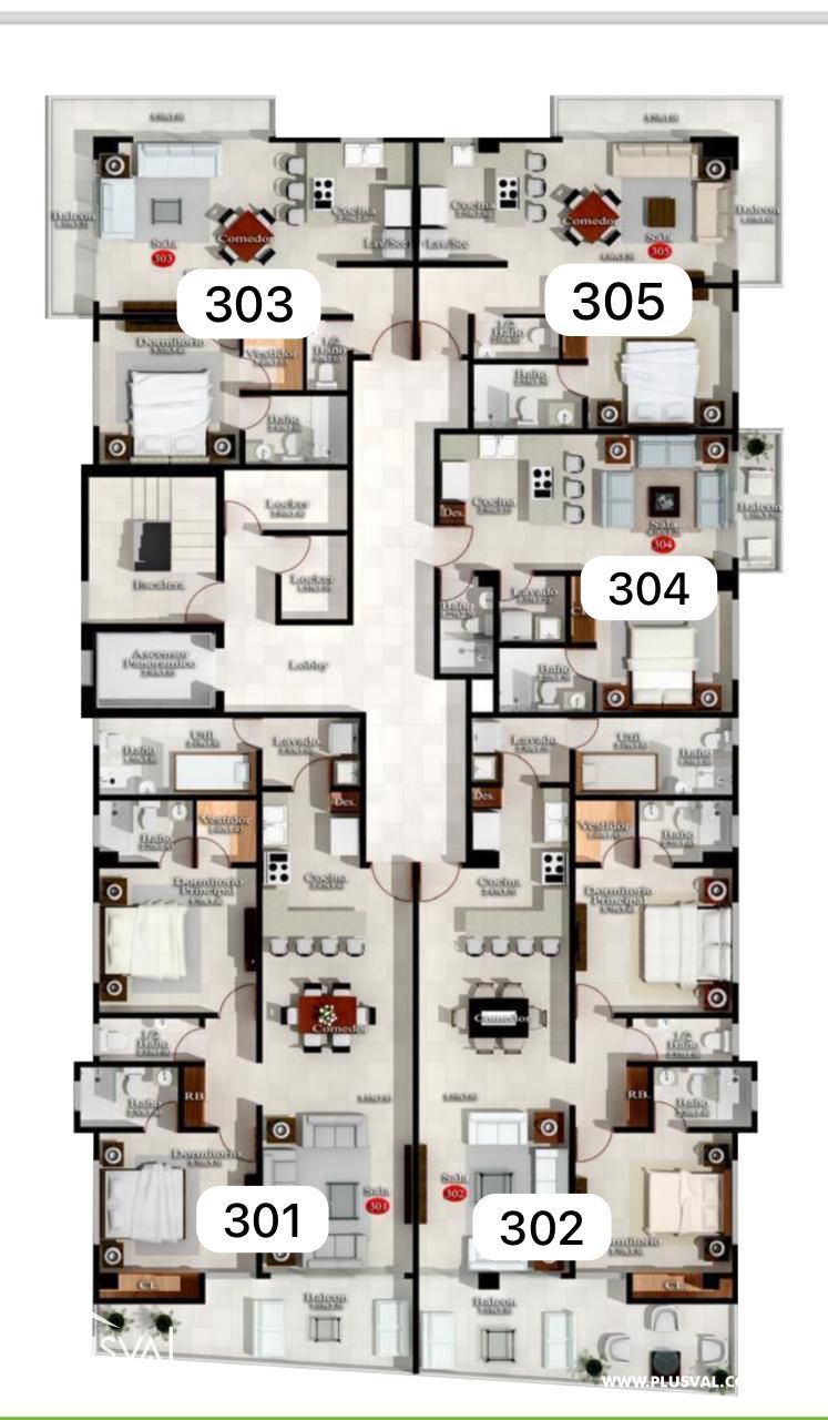 Apartamentos en planos, en venta, de 1 y 2 habitaciones 346040