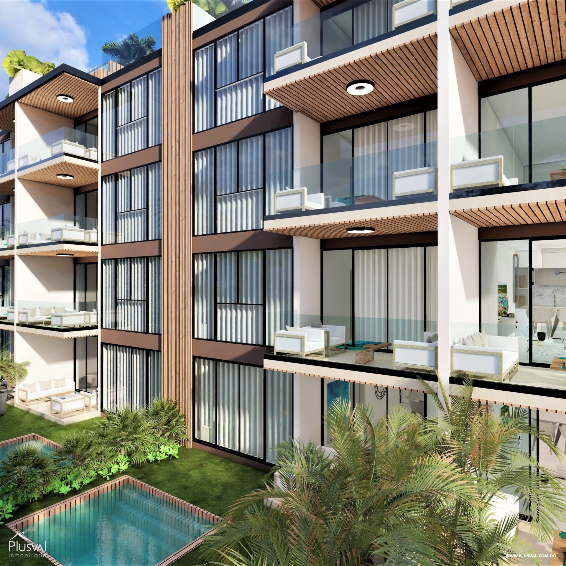 Venta de apartamento en Cap Cana 2 habitaciones + servicio 215749