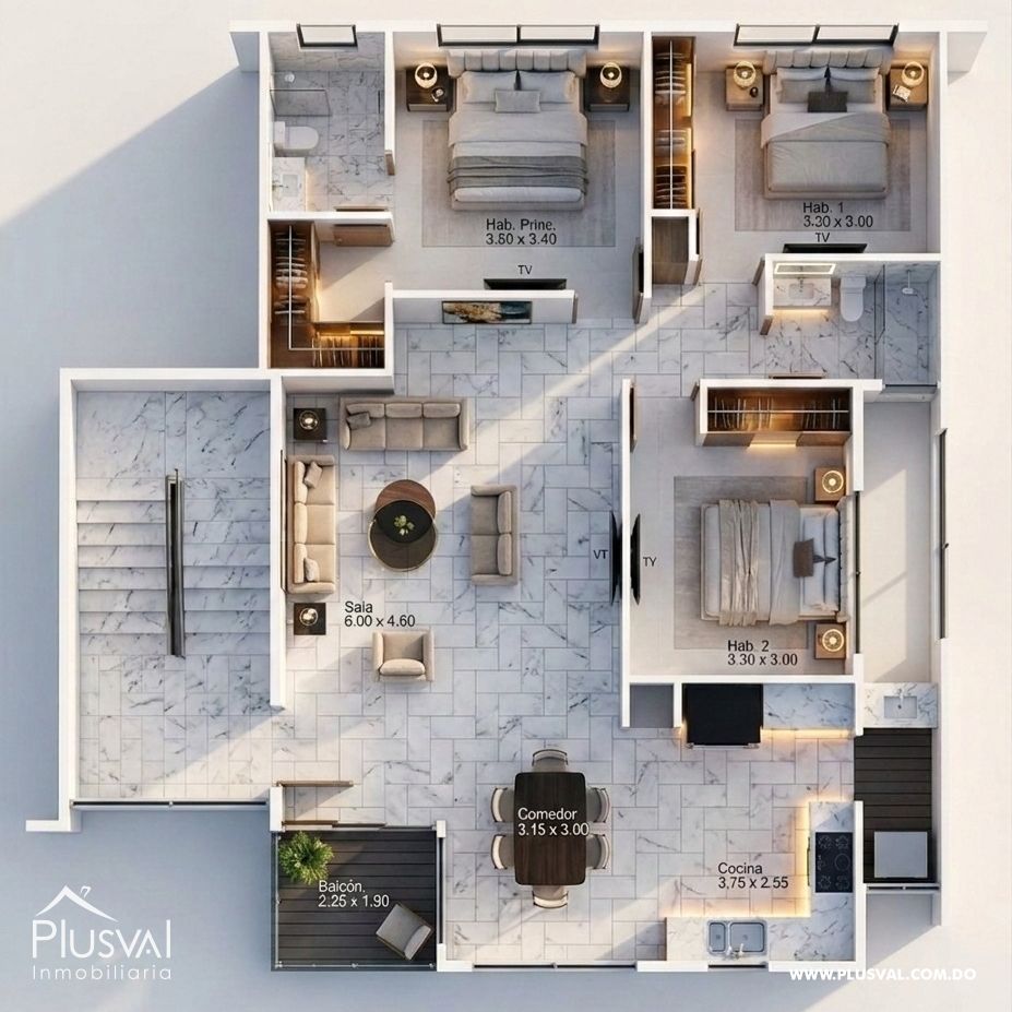 Apartamentos en Plano en Gurabo, Santiago 493399