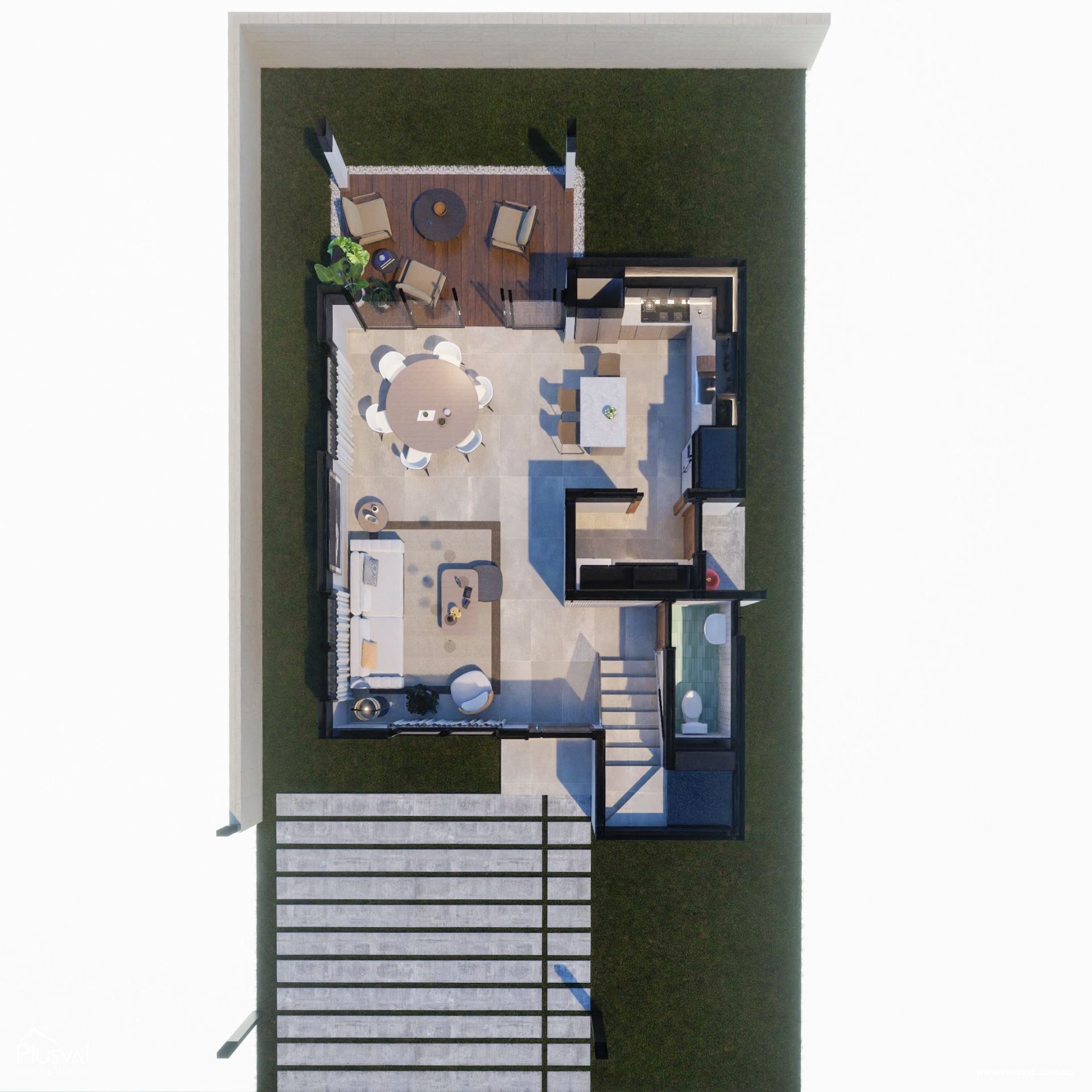 Casas en planos de venta en residencial cerrado y con piscina 390029