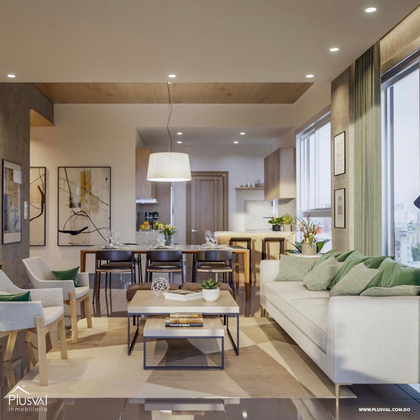 Apartamento en Venta de 2 Habitaciones en Evaristo Morales 267760