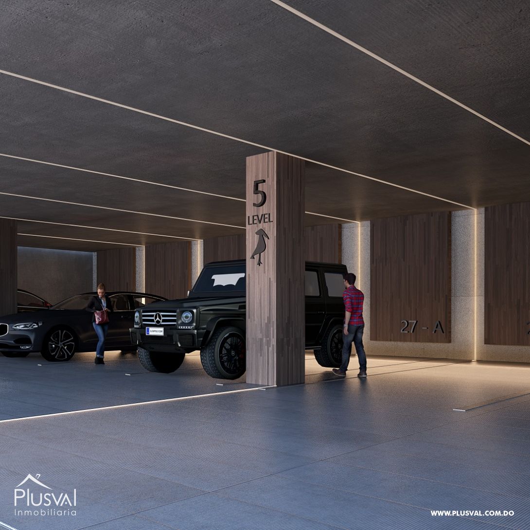 Espectacular apartamento de 3 habitaciones con balcón panorámico y 3 parqueos en Anacaona 360047