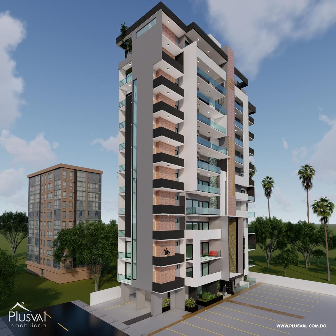 Proyecto de apartamento de una torre en la Av. Hispanoamérica, Santiago 349954