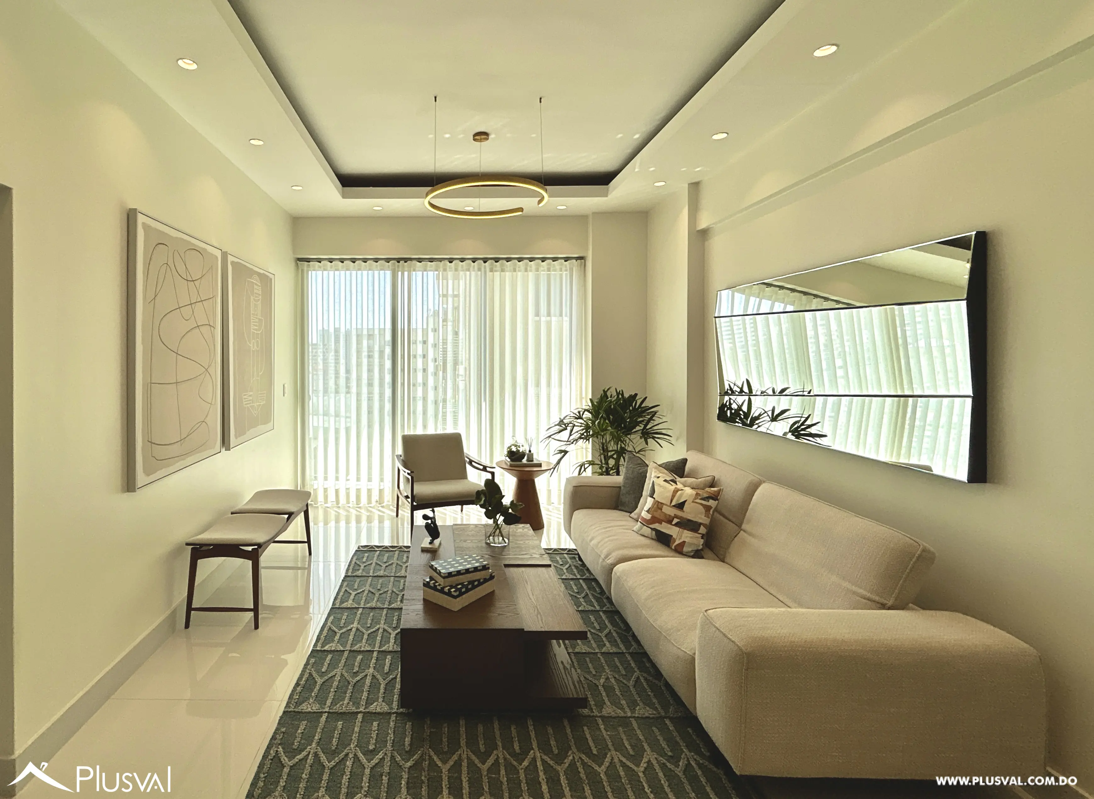 Apartamento amueblado 1 hab+estudio en alquiler,  Piantini 460628