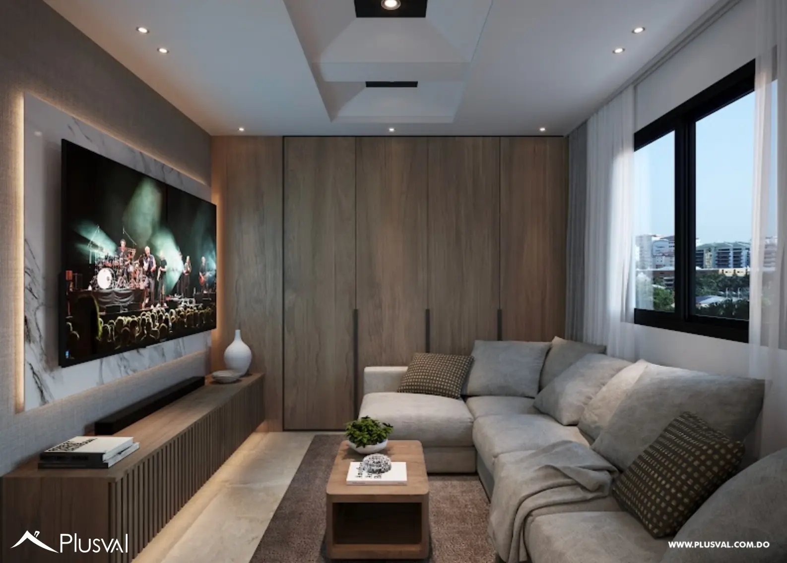 Apartamento con estudio en venta en Evaristo Morales 454074