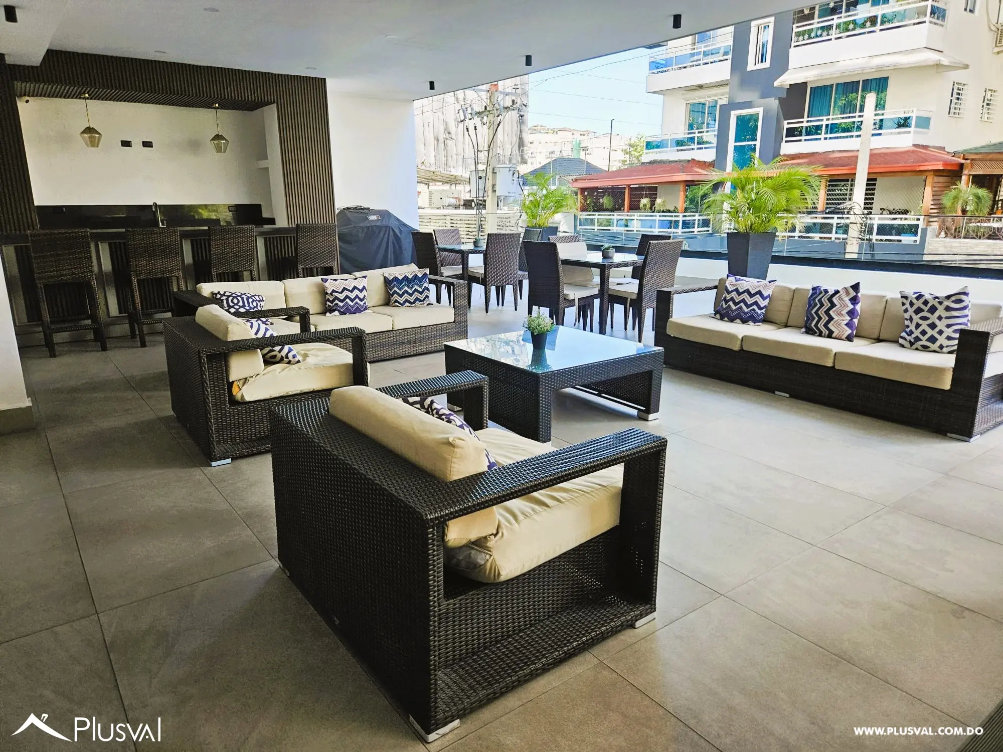 Alquilo apartamento en Bella Vista Sur con área social 479396